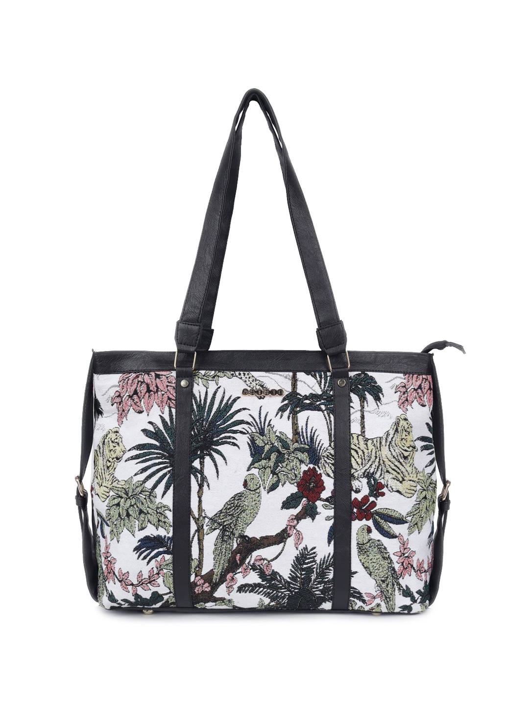 

ASTRID Women Animal Printed Shopper Shoulder Bag, White