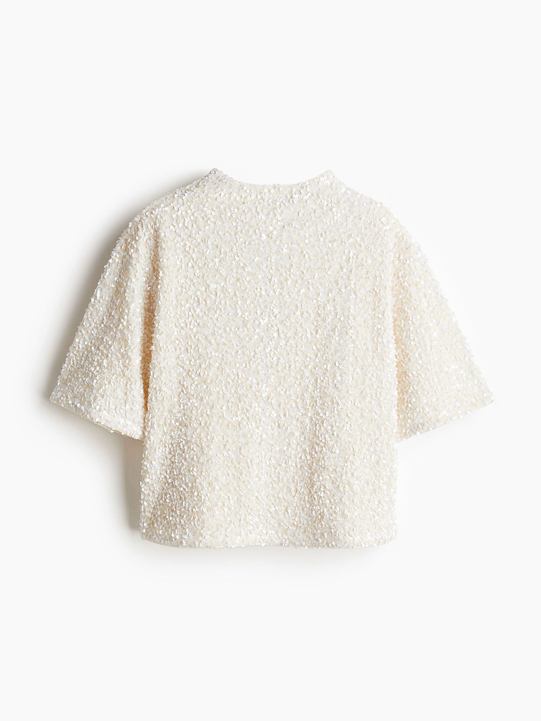 

H&M Women Sequined Top, White