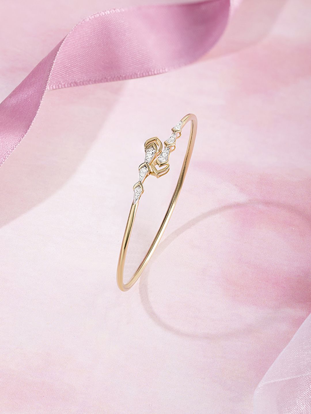 

Mia by Tanishq 14KT Yellow Gold Diamond Bangles