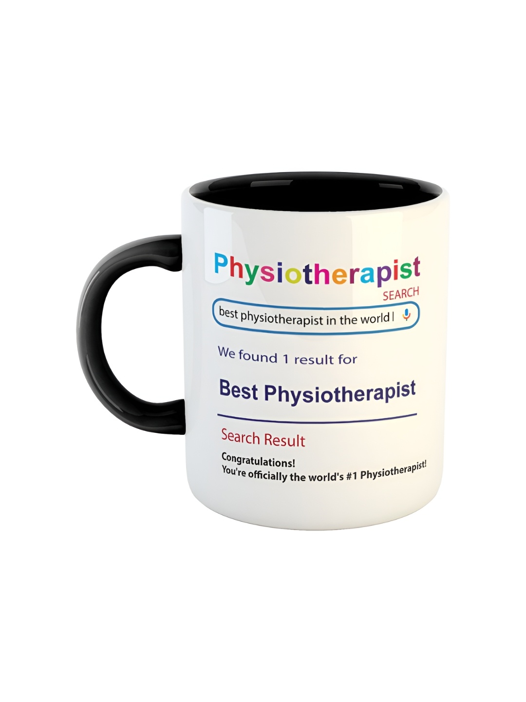 

ARTBUG White & Black Best Physiotherapist Printed Ceramic Glossy Coffee Mug