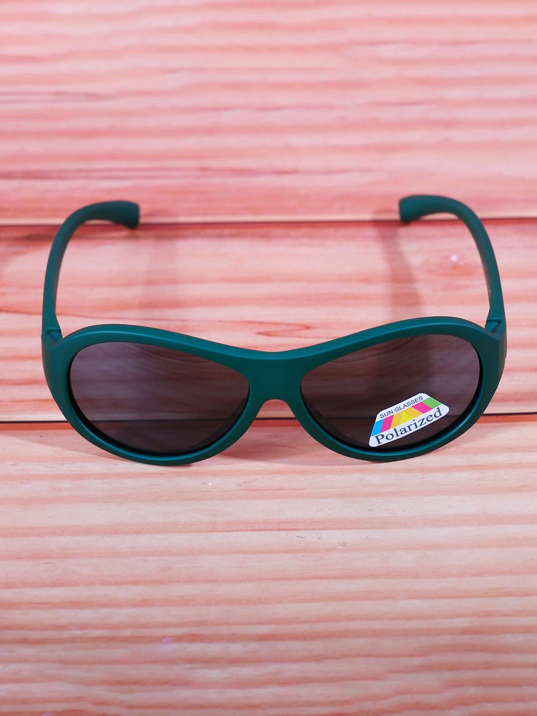 

DukieKooky Unisex Kids Rectangle Sunglasses with Polarised and UV Protected Lens DKSG496C, Green