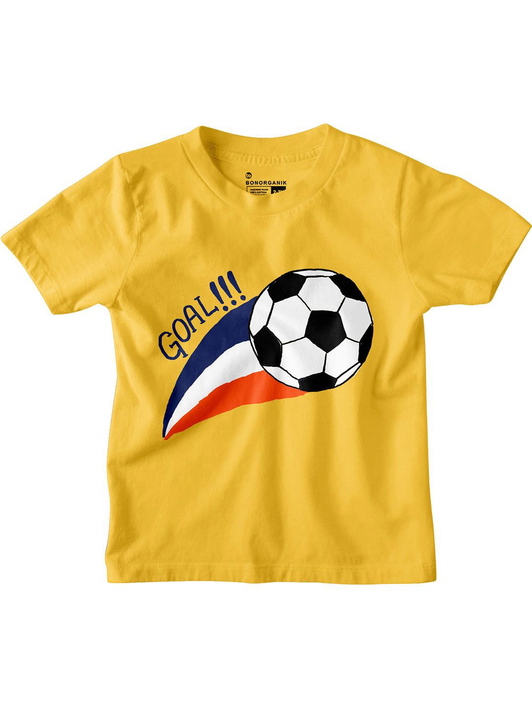 

BonOrganik Boys Printed T-shirt, Yellow