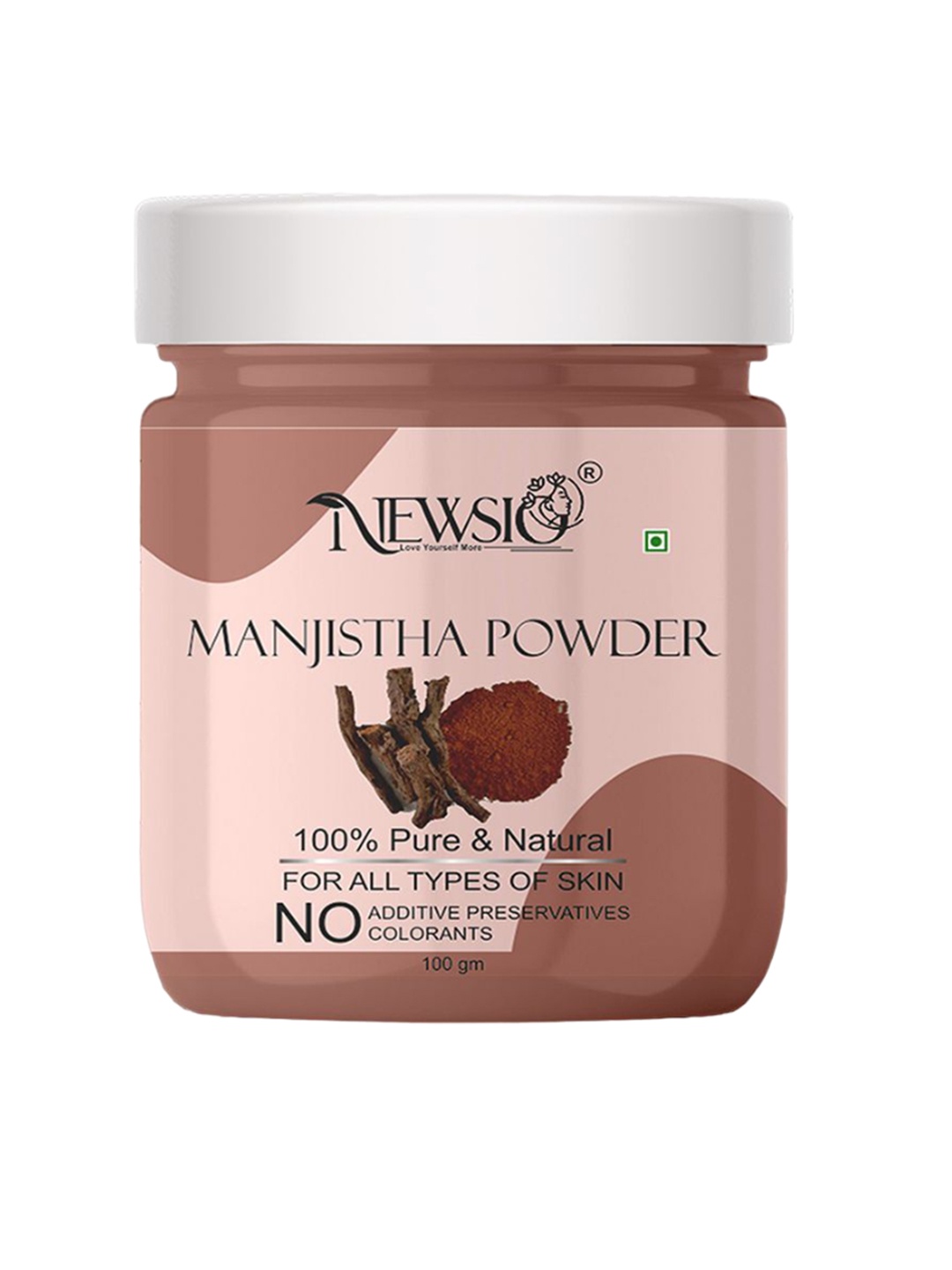 

Newsio Pure & Natural Manjistha Powder For Skin - 100g, Brown