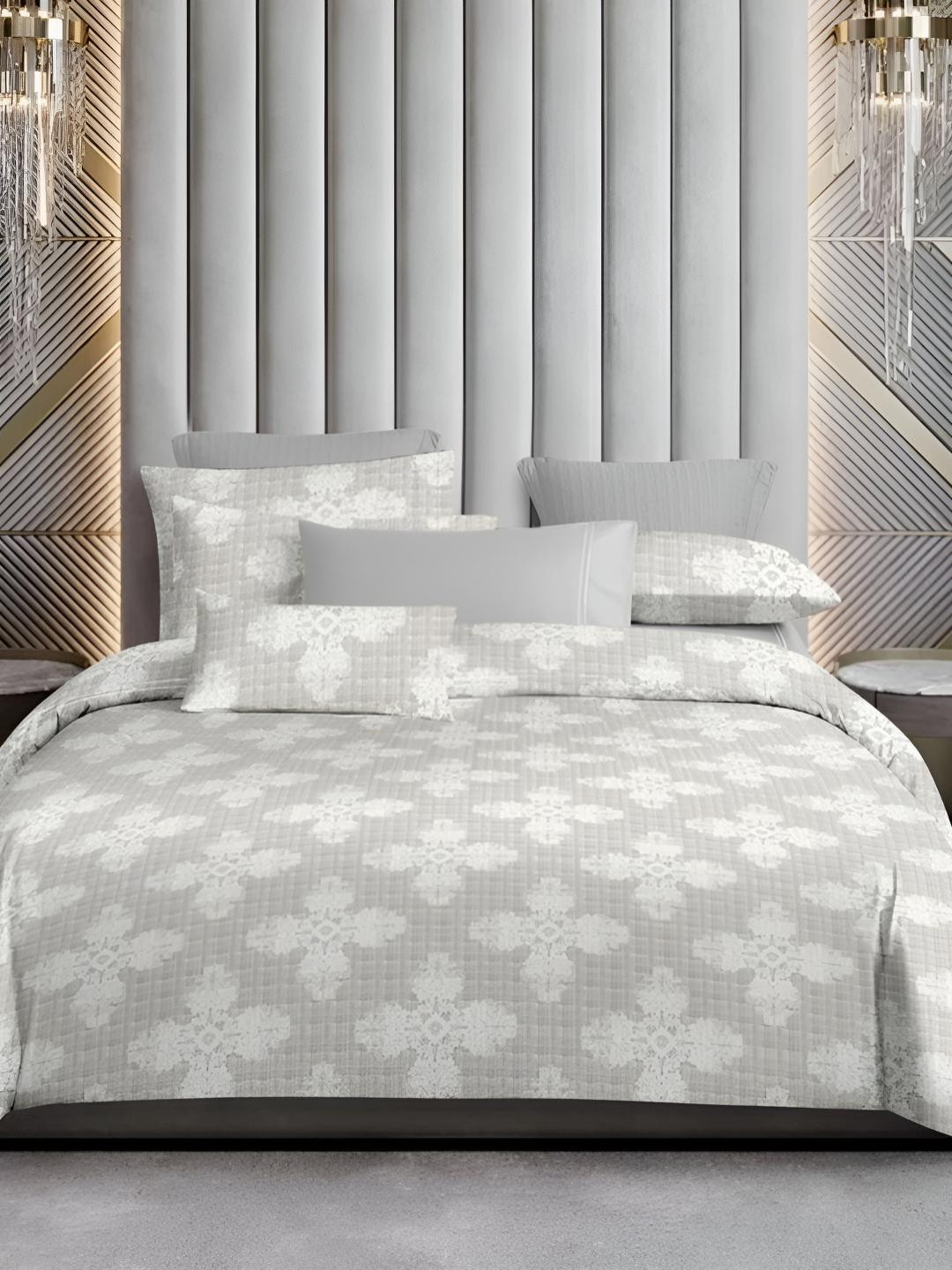 

Sleeping Owls- because your sleep matters Grey 600 TC King Bedsheet Set 2.74 m X 2.74 m