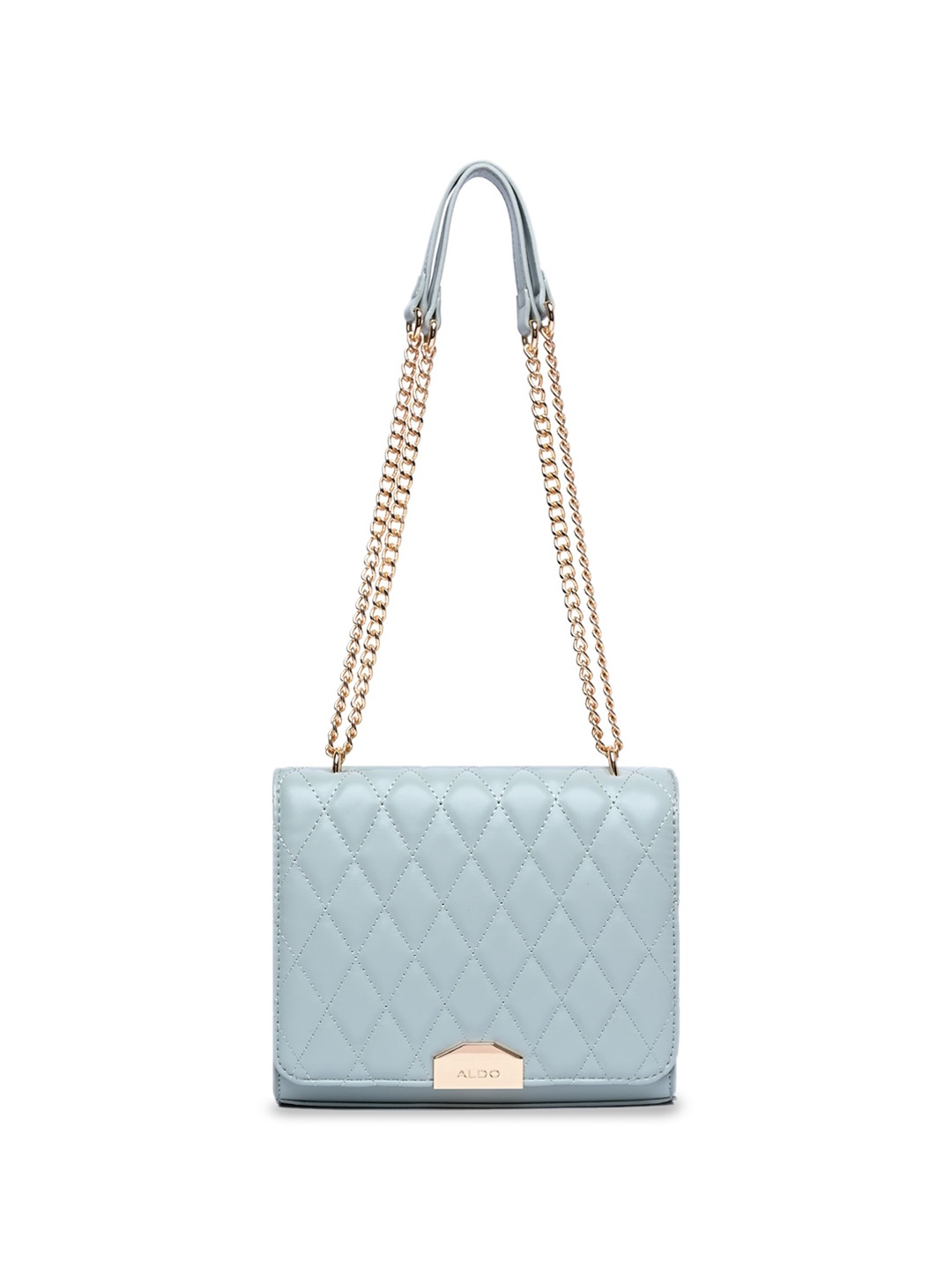 

ALDO Women Textured Solid Structured Sling Bag, Green