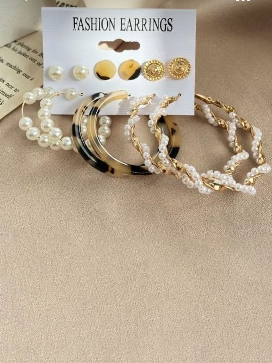 

YU FASHIONS Pack Of 12 Gold Plated Rhinestone Studded Contemporary Drop Earrings