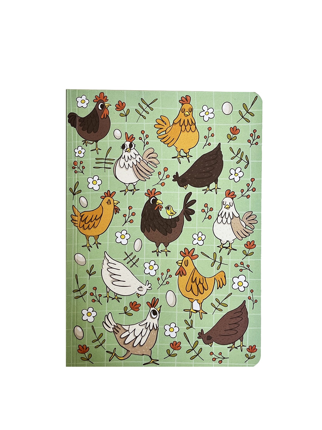 

DOODLEHOLIC Yellow & Green Self Design A5 Ruled Notebook Planner Stationery