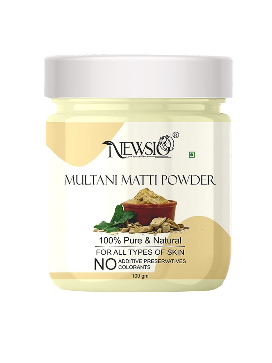 

Newsio Pure & Natural Multani Mitti Powder For Skin - 100g, Beige