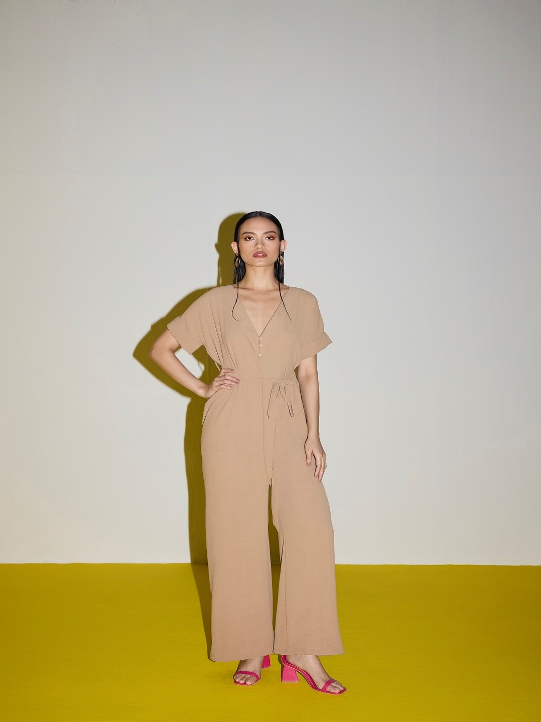

SIL SILA Basic Jumpsuit, Beige
