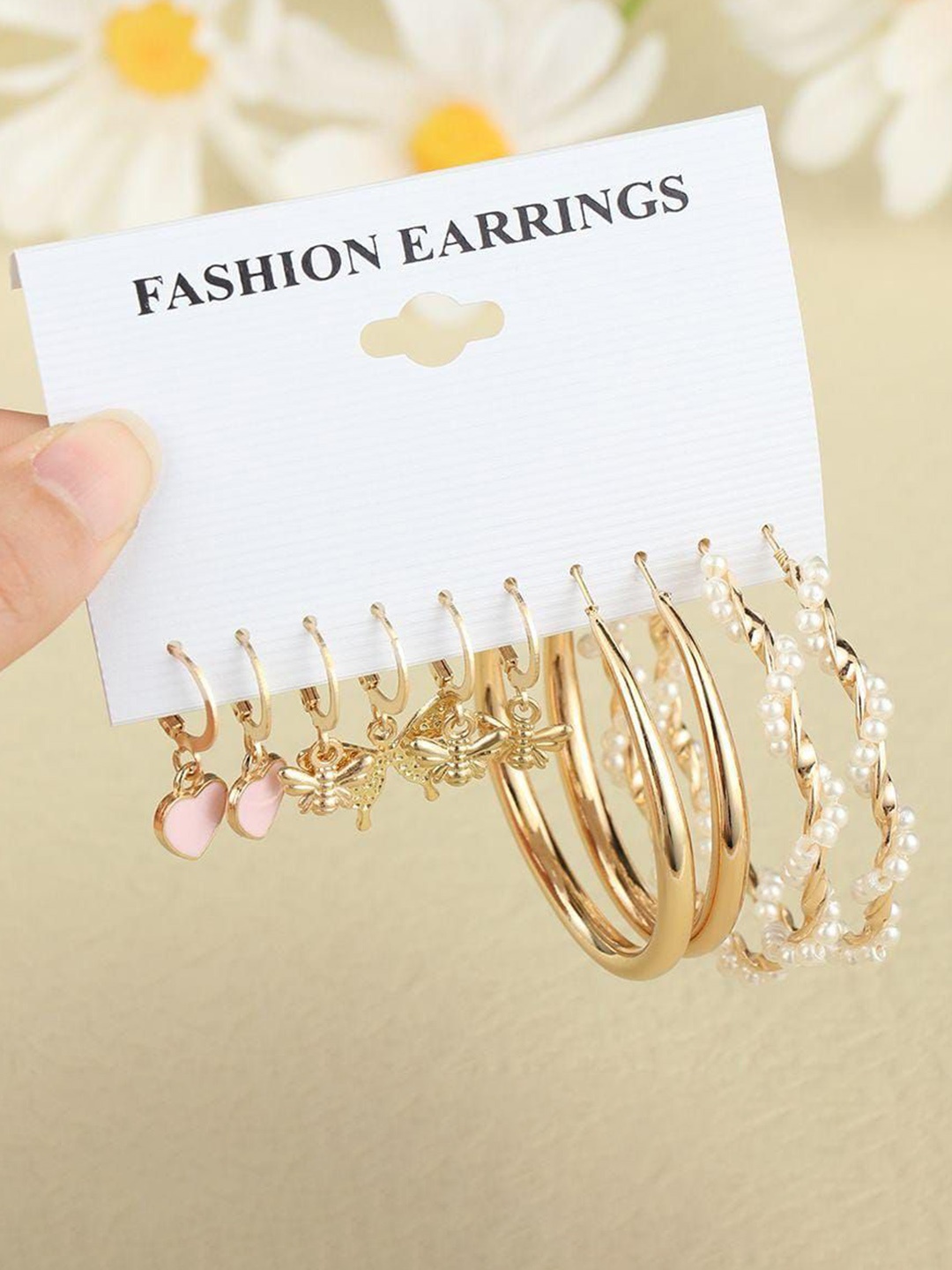 

YU FASHIONS Pack Of 10 Gold Plated Rhinestone Contemporary Drop Earrings