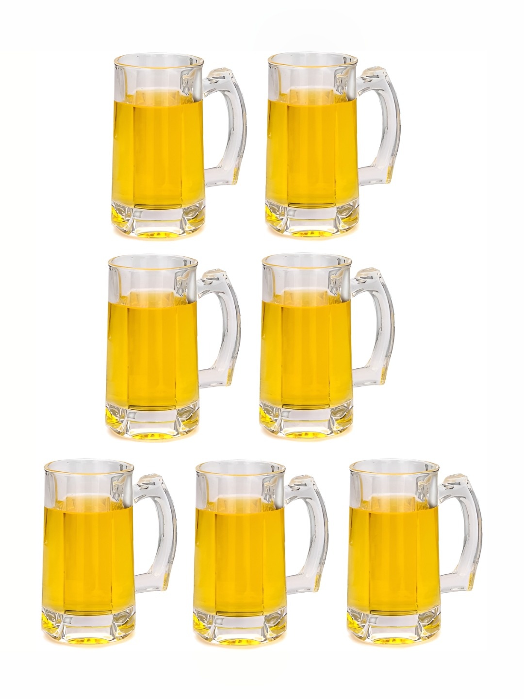 

1ST TIME Unisex Transparent 7 Pieces Beer Glass 400 ml