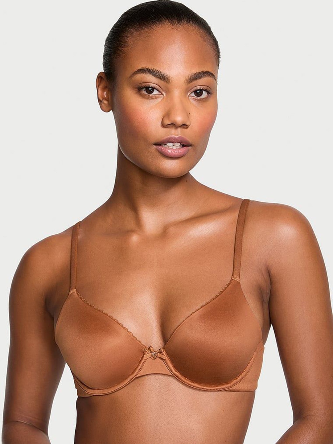 

Victoria's Secret Medium Coverage Underwired T-shirt Bra, Brown