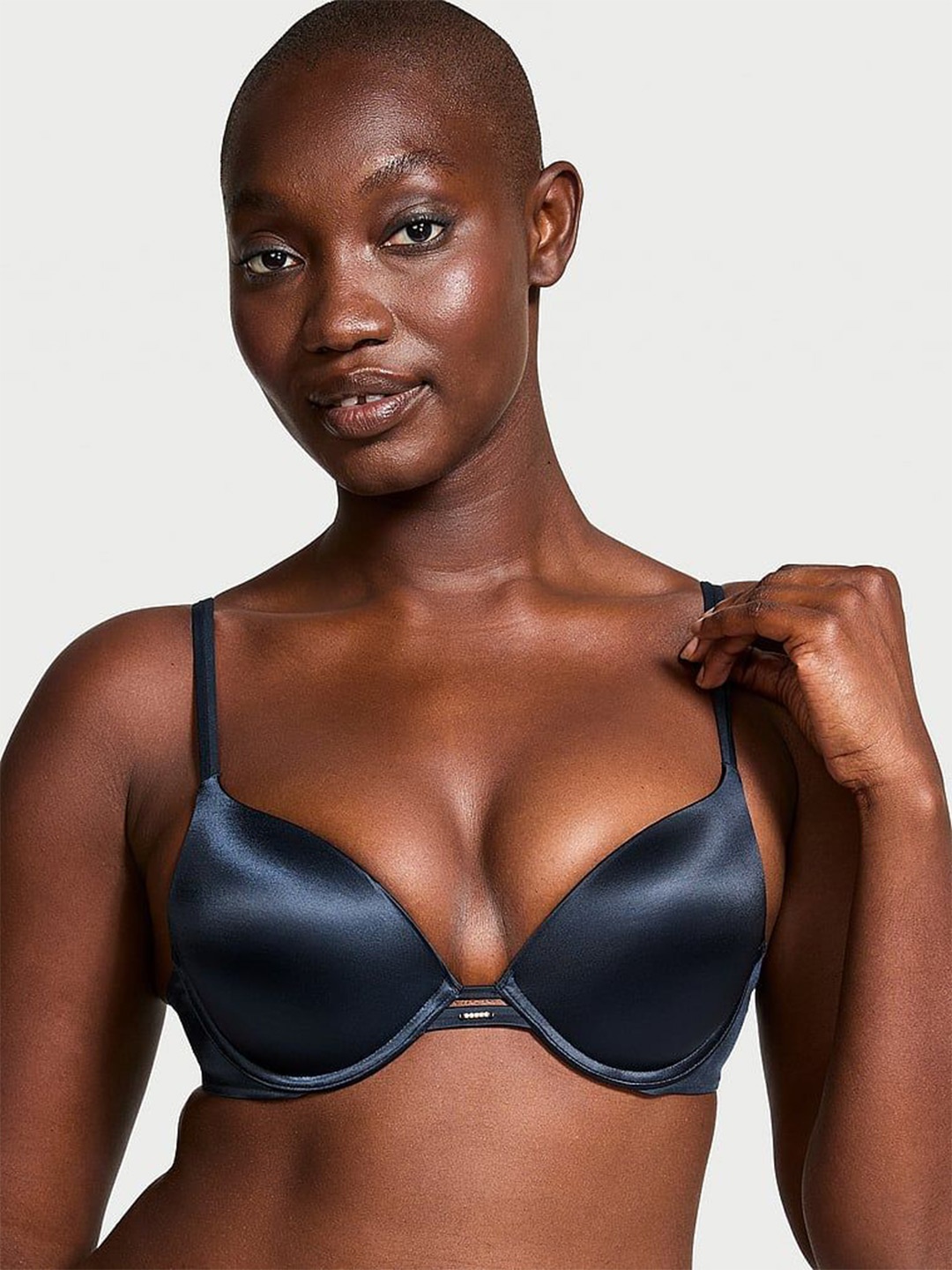 

Victoria's Secret Women Full Coverage Underwired Lightly Padded Push-Up Bra, Blue