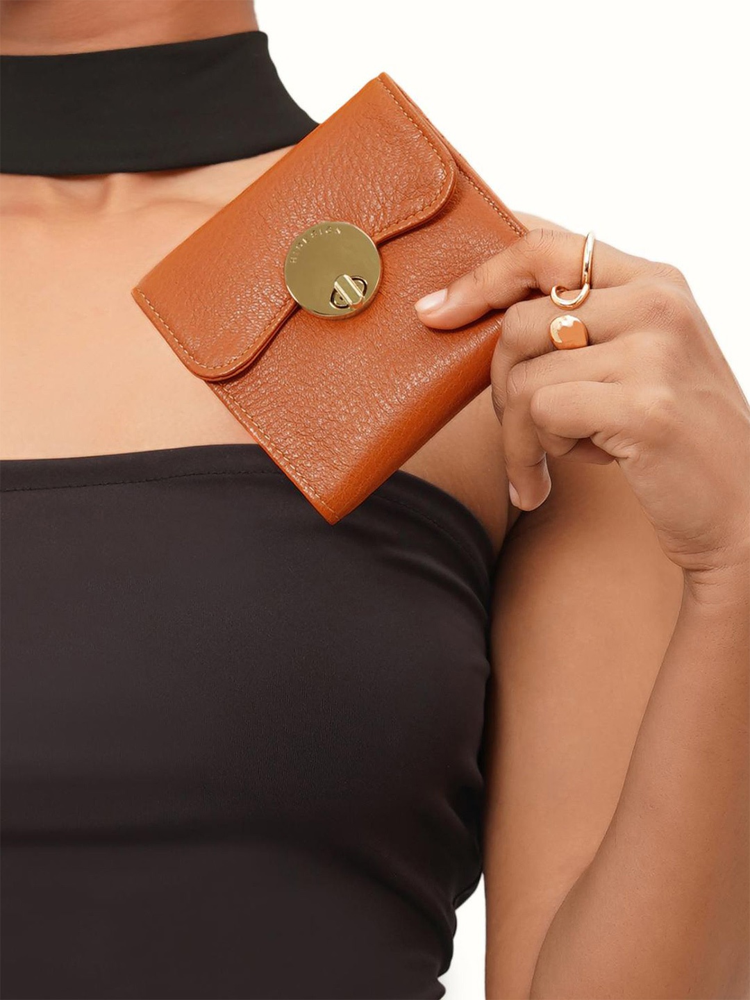 

Hidesign Atelier Self Design Leather Two Fold Wallet, Orange