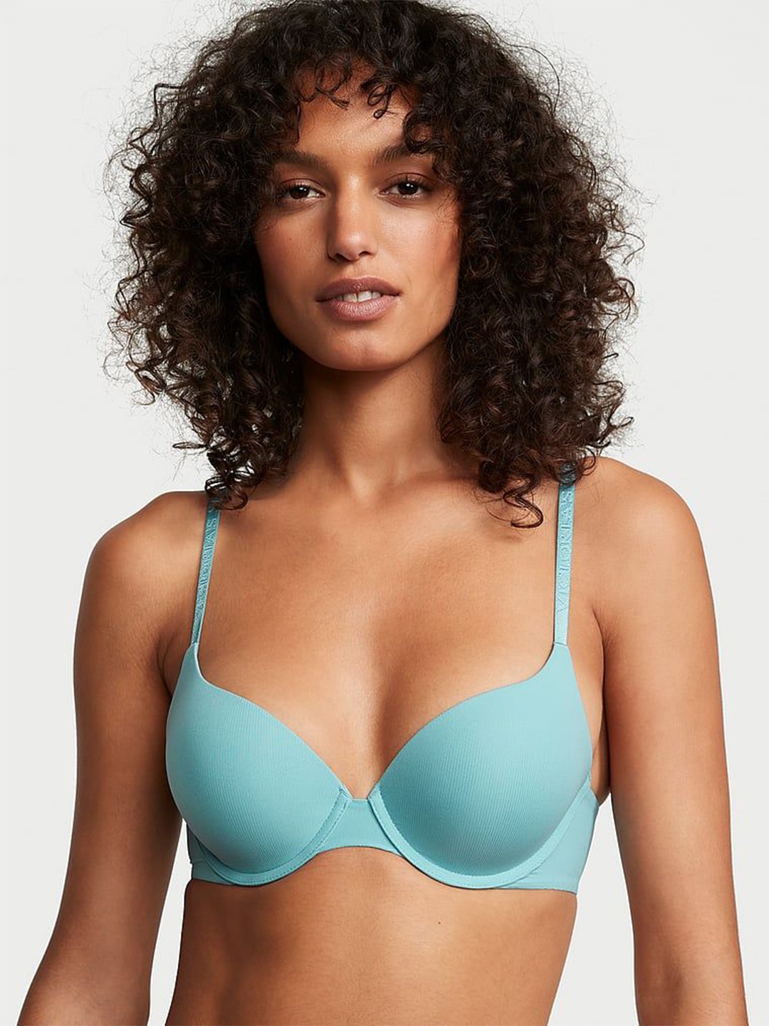 

Victoria's Secret Full Coverage Heavily Padded Plunge Bra, Blue