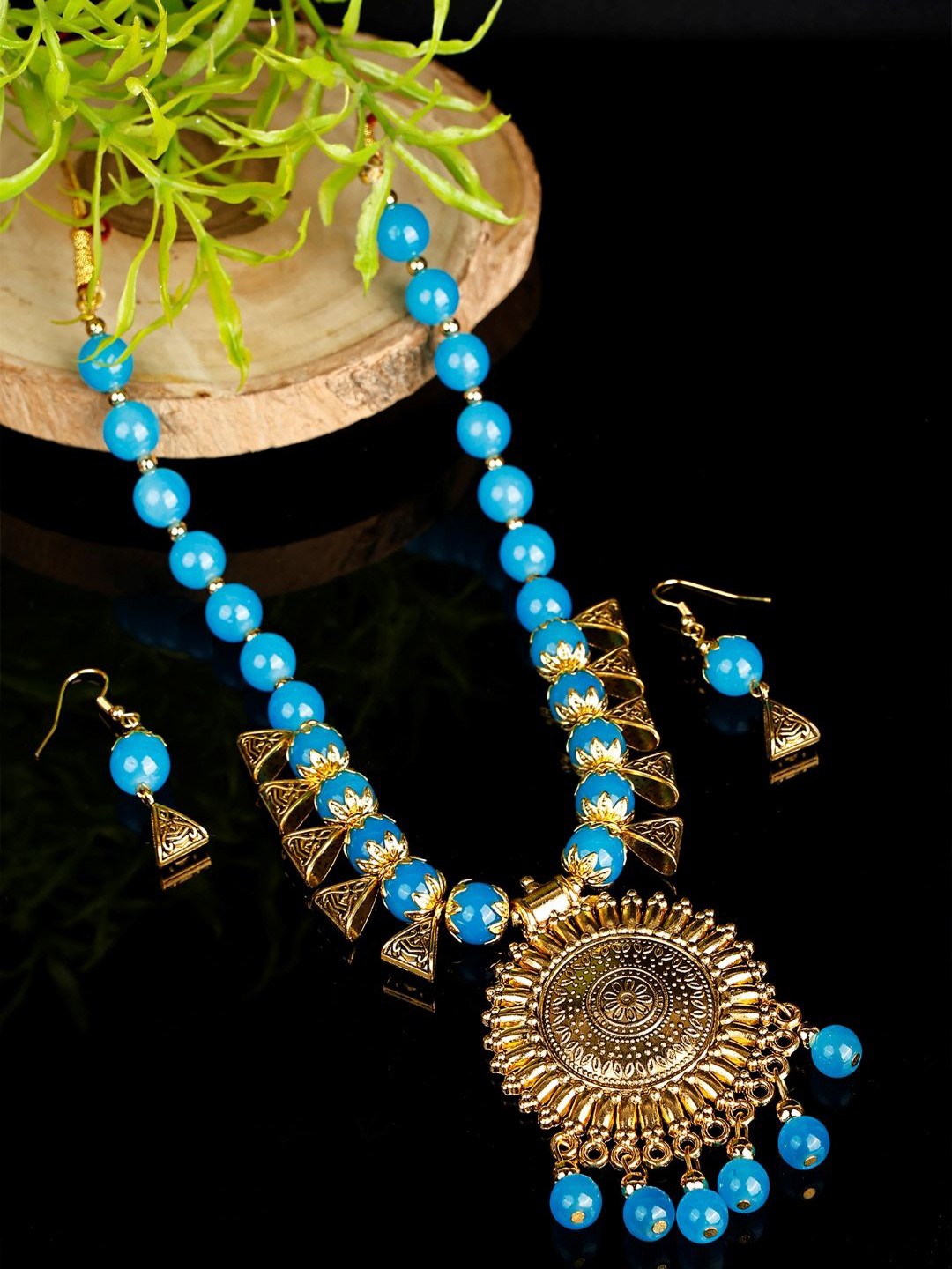 

SUNHARI Beaded Jewellery Set, Gold