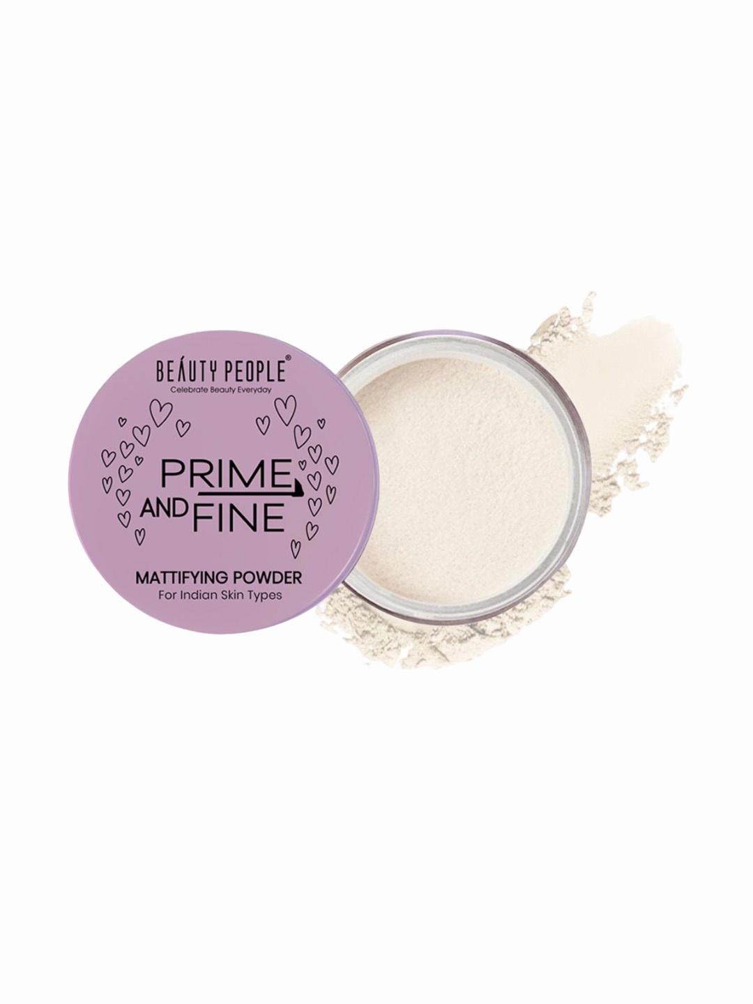 

Beauty People Prime And Fine Mattifying Face Powder- 8 g- Soft Light 03, White