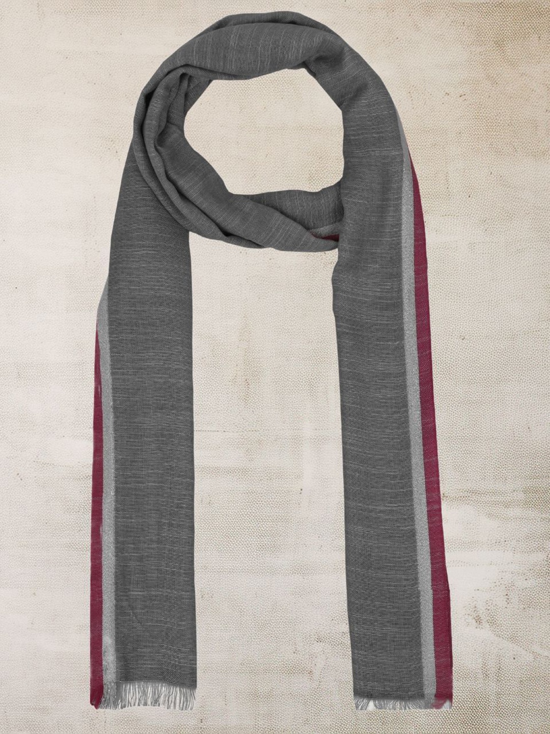 

Dupatta Bazaar Women Dual Colour Stole, Grey