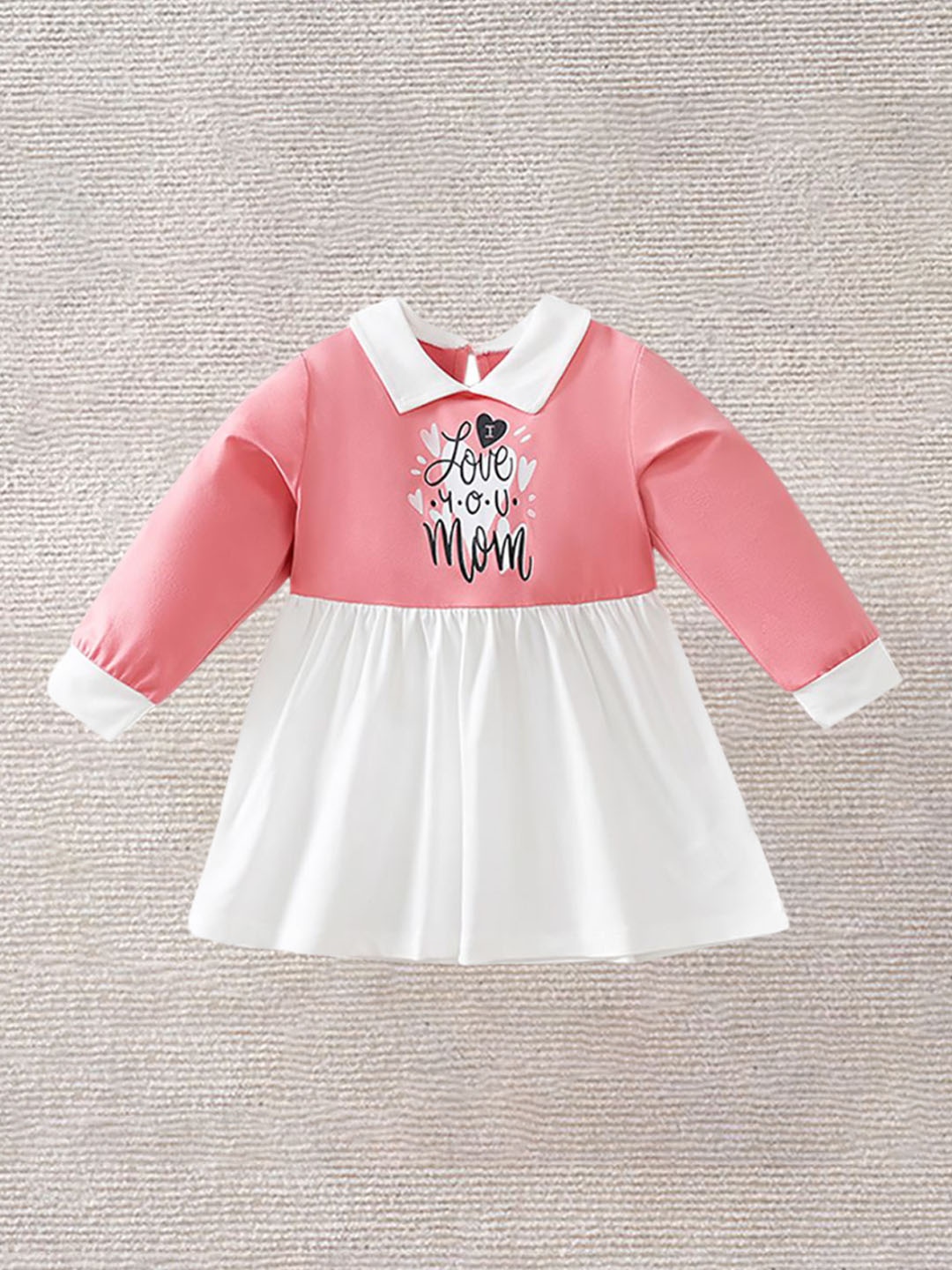 

StyleCast x Revolte Girls Typography Printed Fit & Flare Dress, Pink