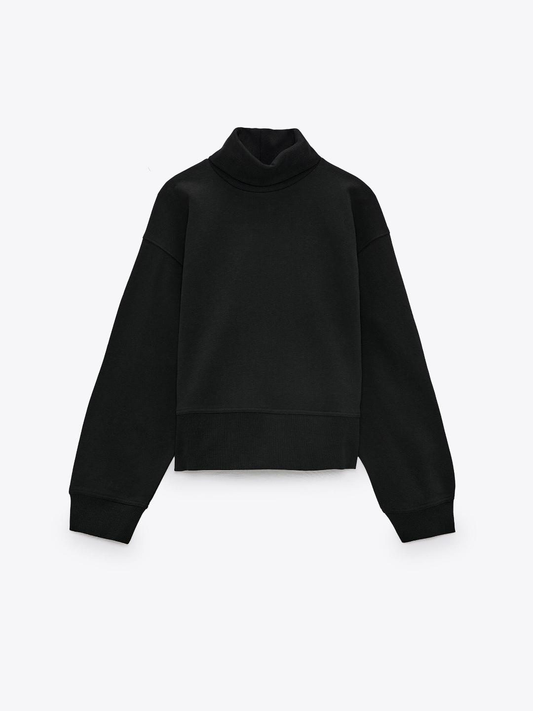 

ZARA Women Black Bodysuit