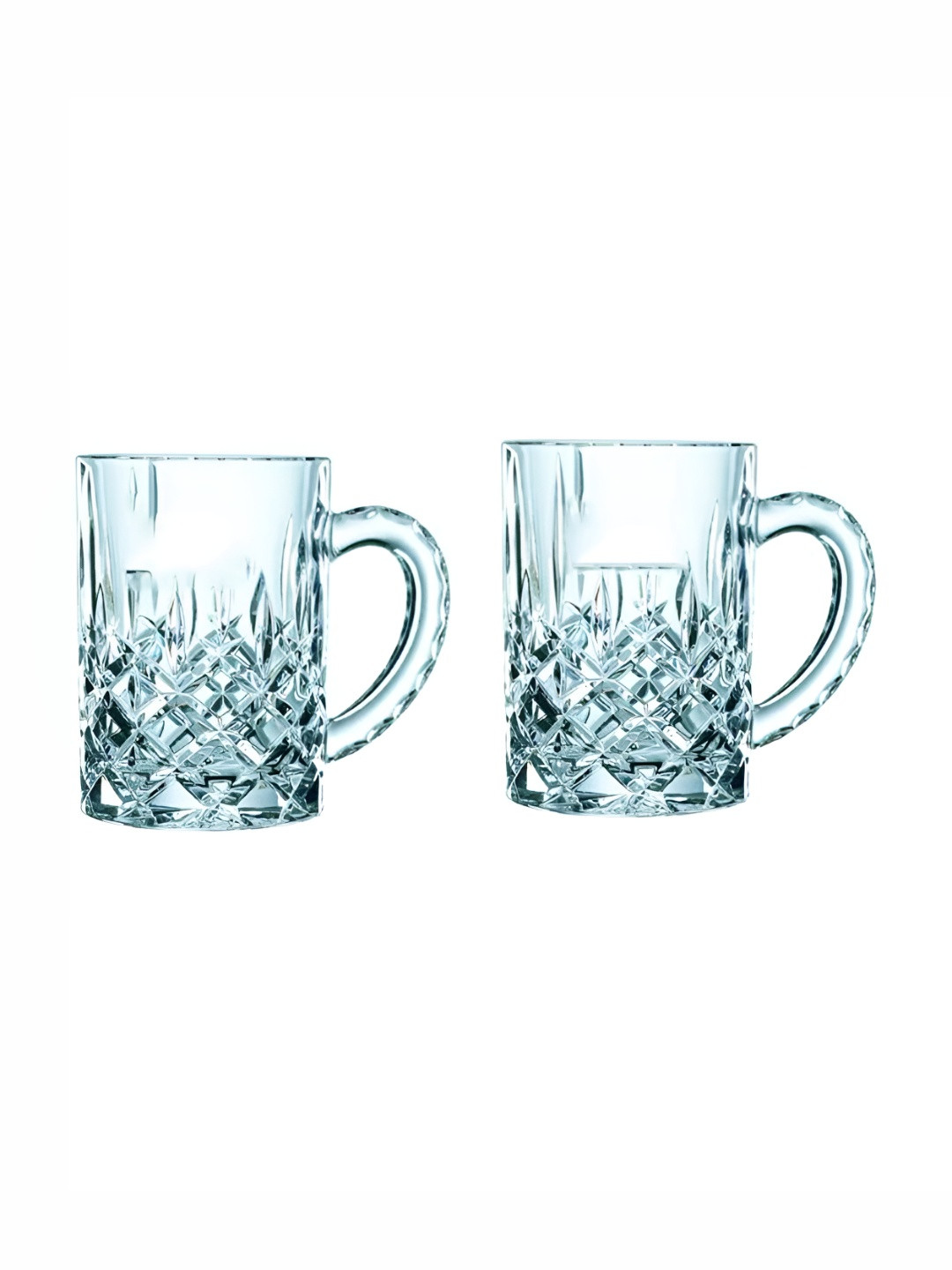 

1ST TIME Transparent 2 Pieces Textured Beer Glass-450ML Each