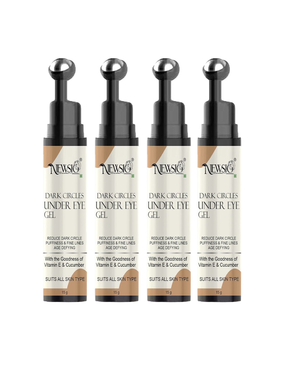 

Newsio Set Of 4 Dark Circles Under Eye Gel For Dark Circle - 15 g Each, Transparent