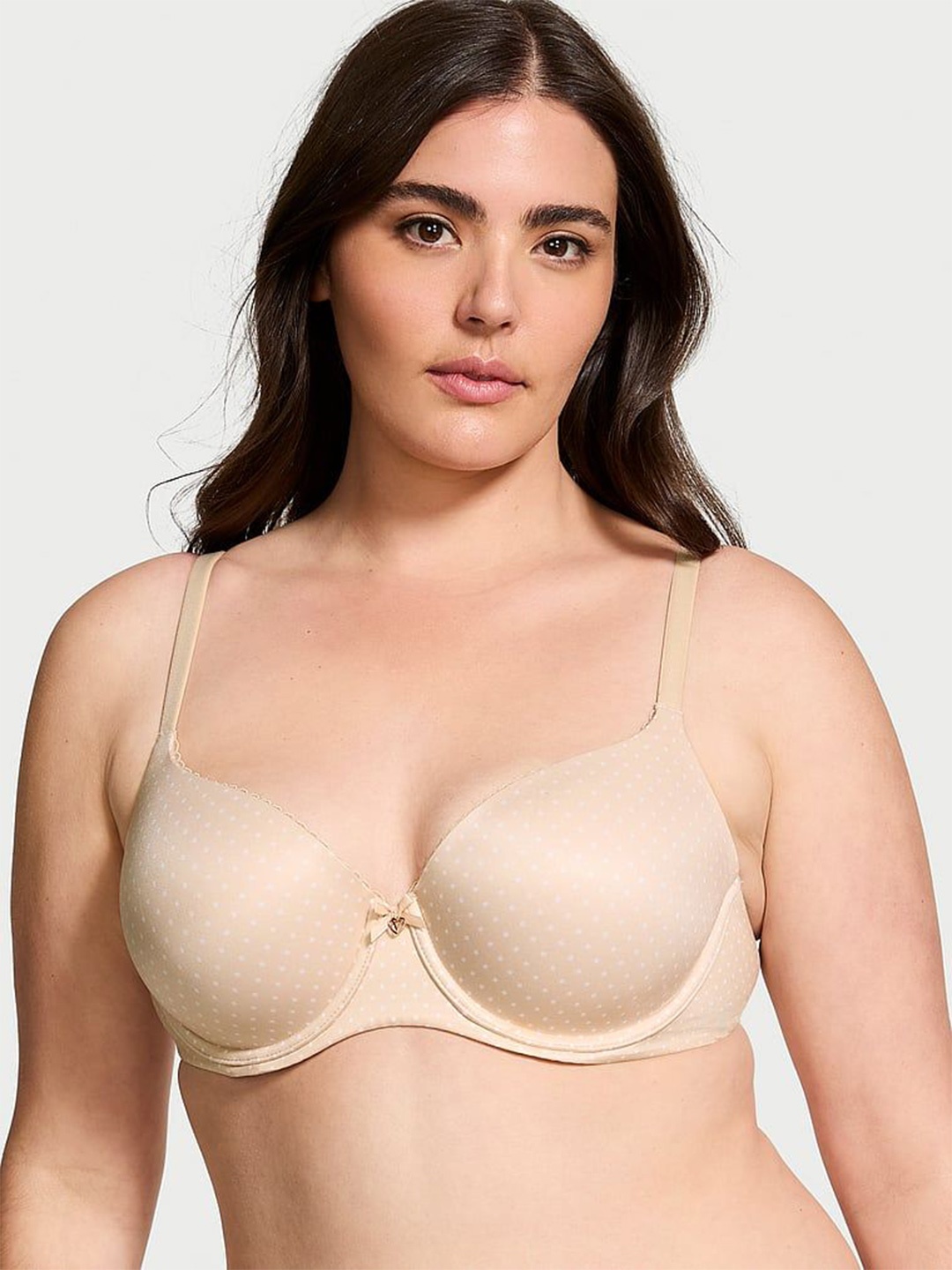 

Victoria's Secret Medium Coverage Underwired Lightly Padded T-shirt Bra, Beige