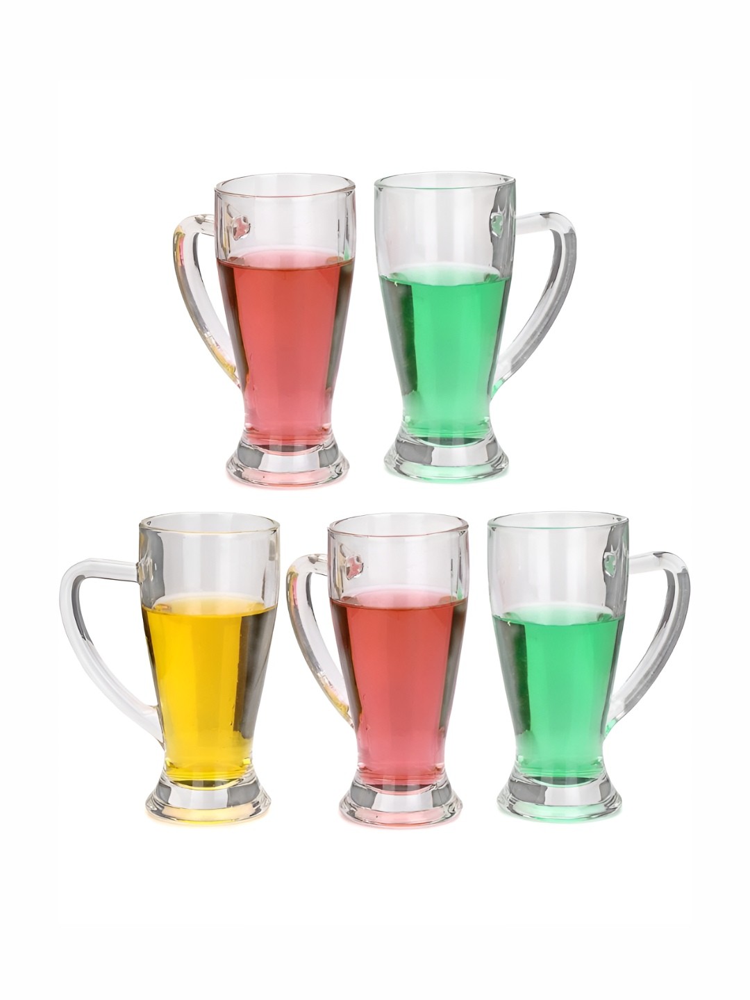 

1ST TIME Unisex Transparent 5 Pieces Beer Glass 250 ml