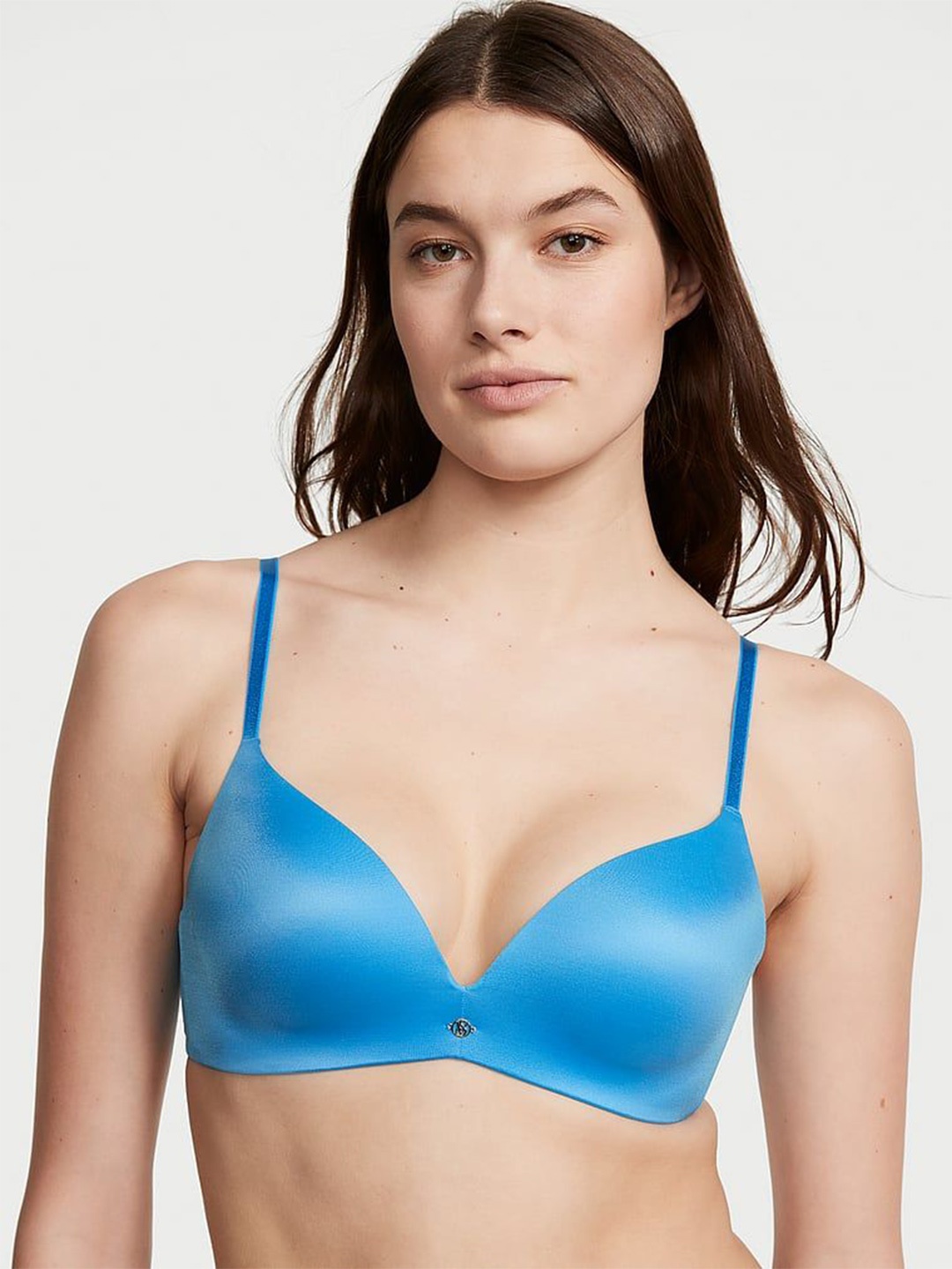 

Victoria's Secret Women Full Coverage Underwired Lightly Padded Push-Up Bra, Blue