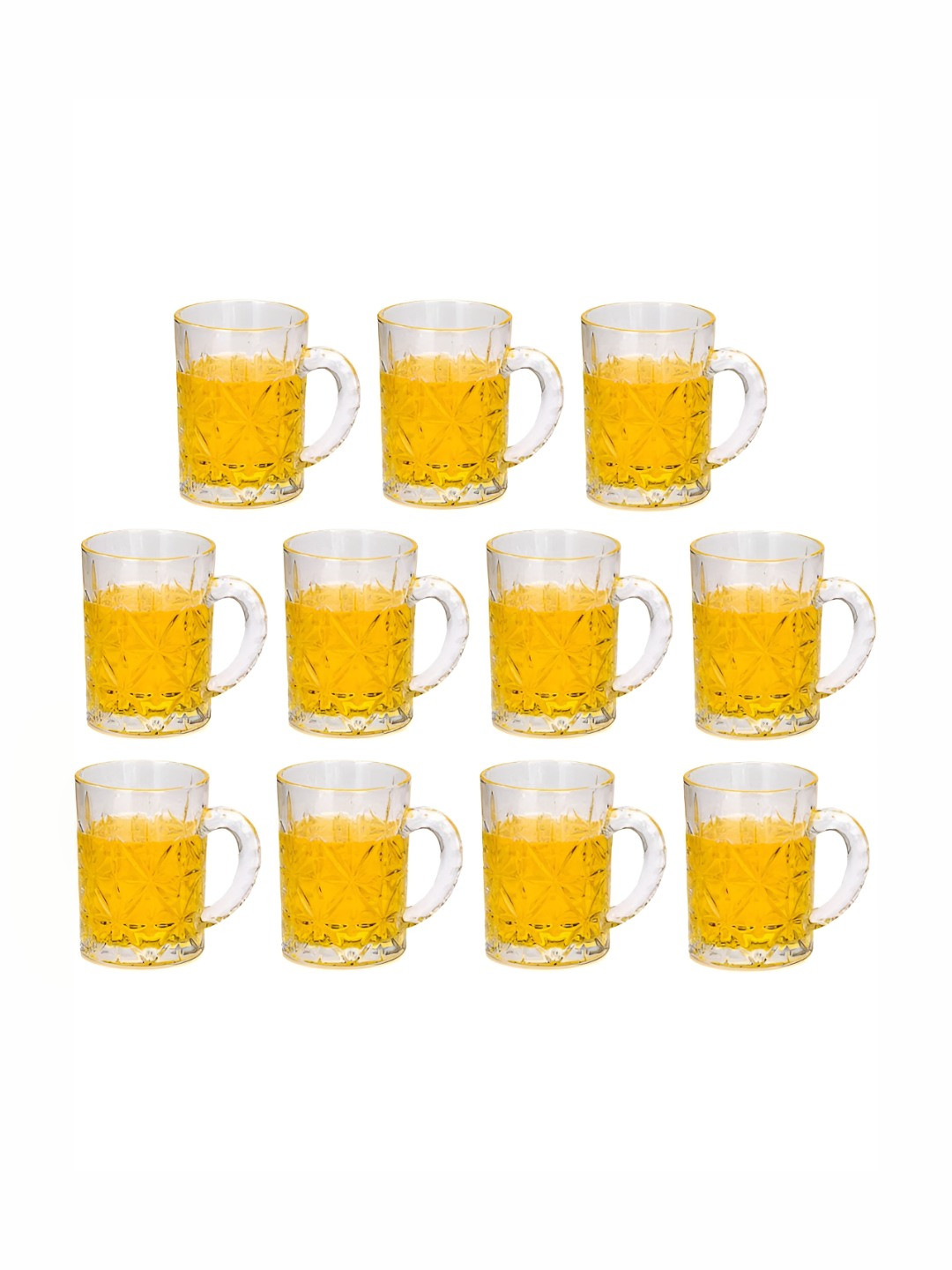 

1ST TIME Transparent 11 Pieces Glass Dishwasher Safe Bar Glasses
