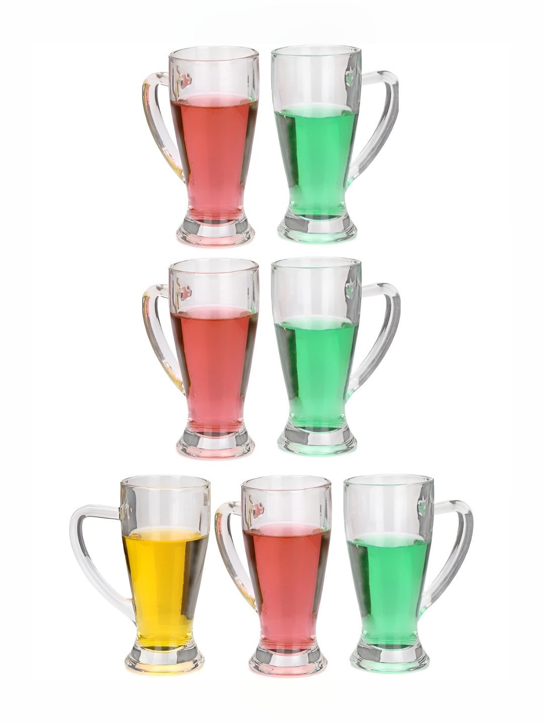 

1ST TIME Unisex Transparent 7 Pieces Beer Glass 250 ml