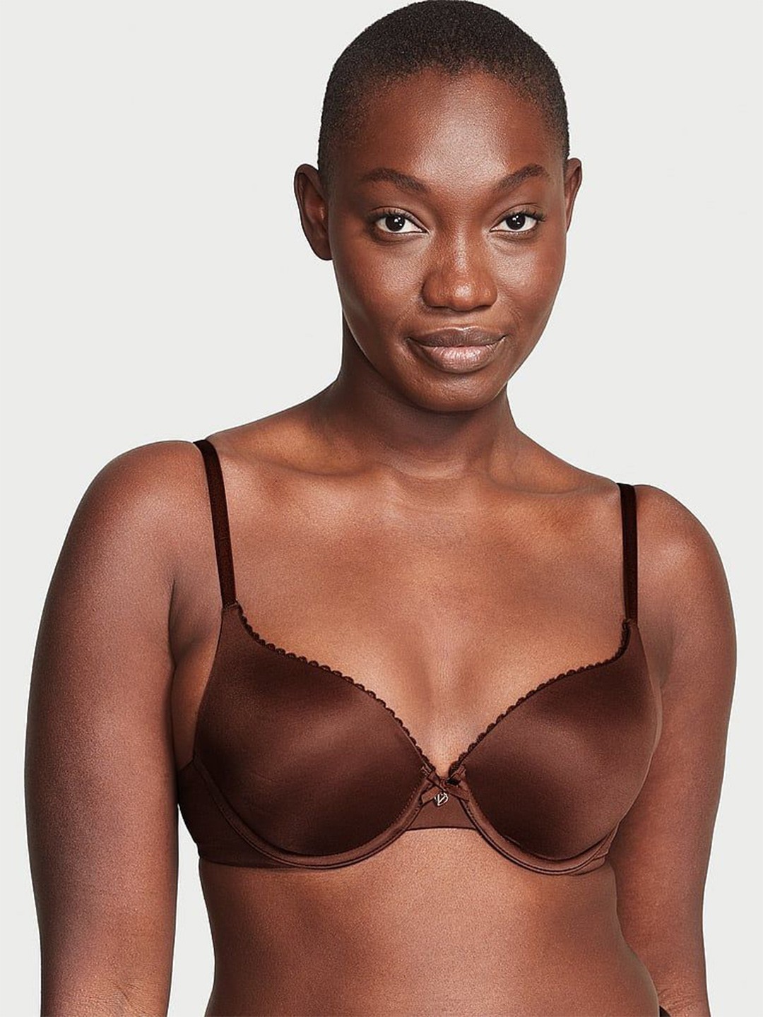 

Victoria's Secret Half Coverage Underwired Heavily Padded Push-Up Bra, Brown