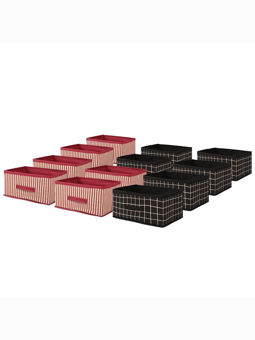 

Kuber Industries Black 12 Pieces Printed Multi-Utility Organisers