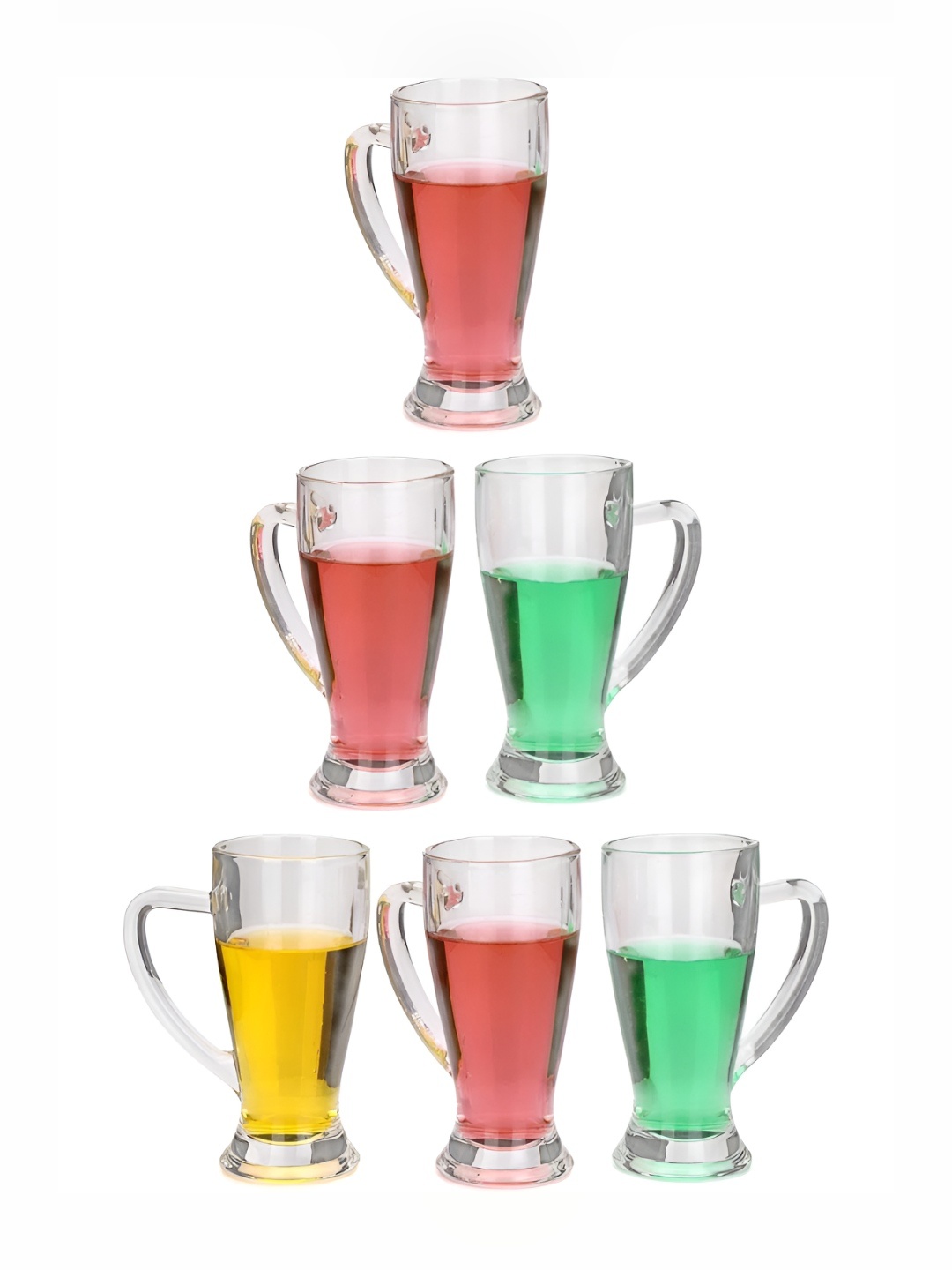 

1ST TIME Transparent 6 Pieces Glass Dishwasher Safe Bar Glasses