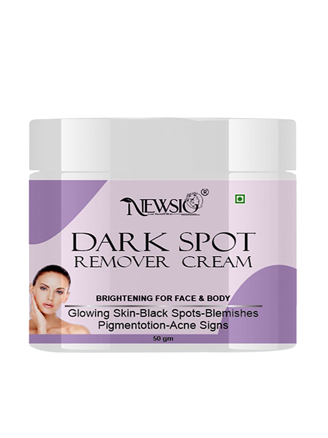 

Newsio Dark Spot Remover Cream For Face & Body - 50 g, Purple