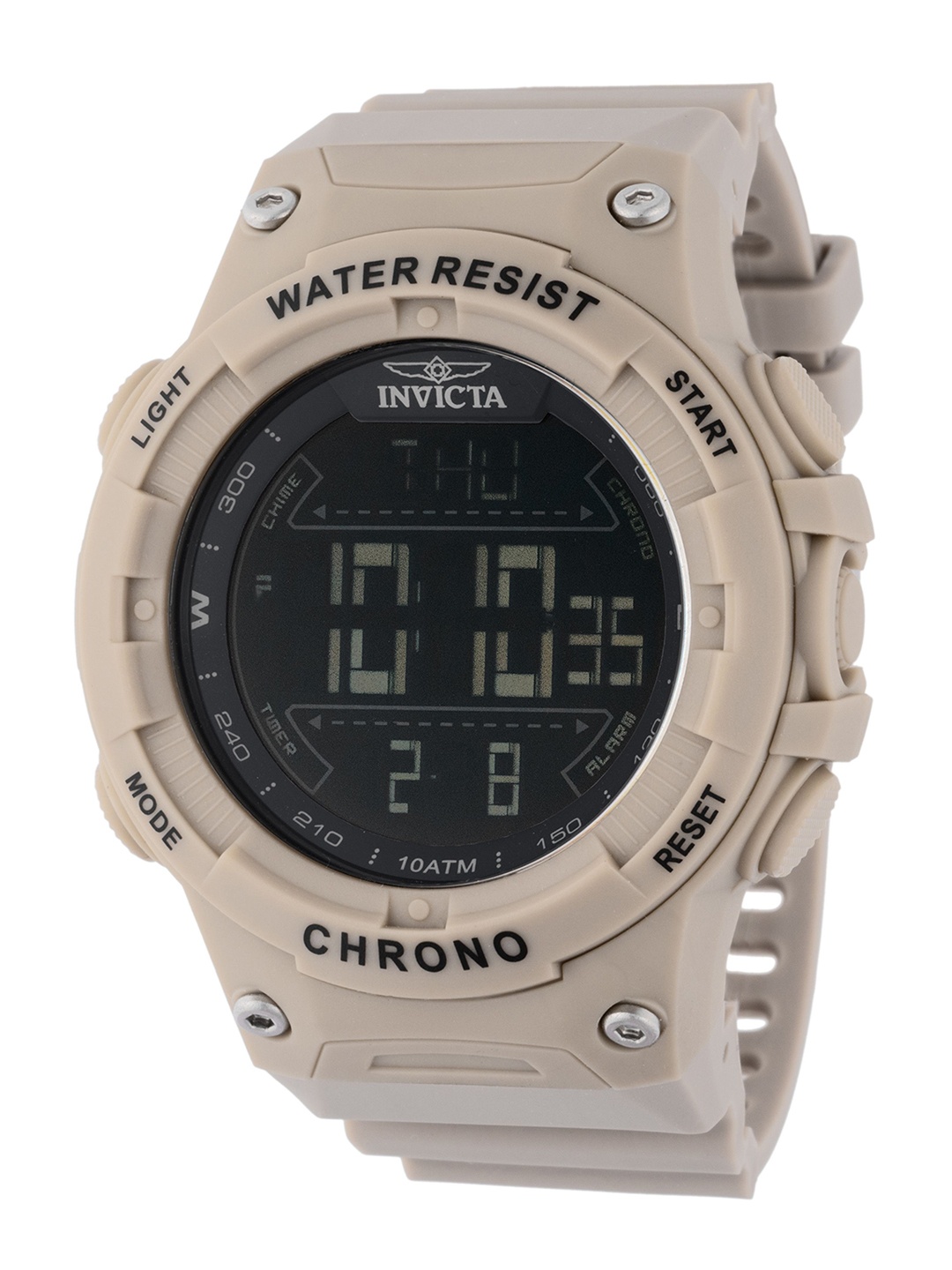 

Invicta Racing Men Dial & Straps Stainless Steel Digital Watch 47526, Brown