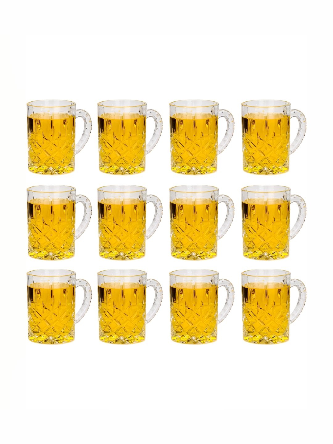 

1ST TIME Unisex Transparent 12 Pieces Beer Glass 450 ml