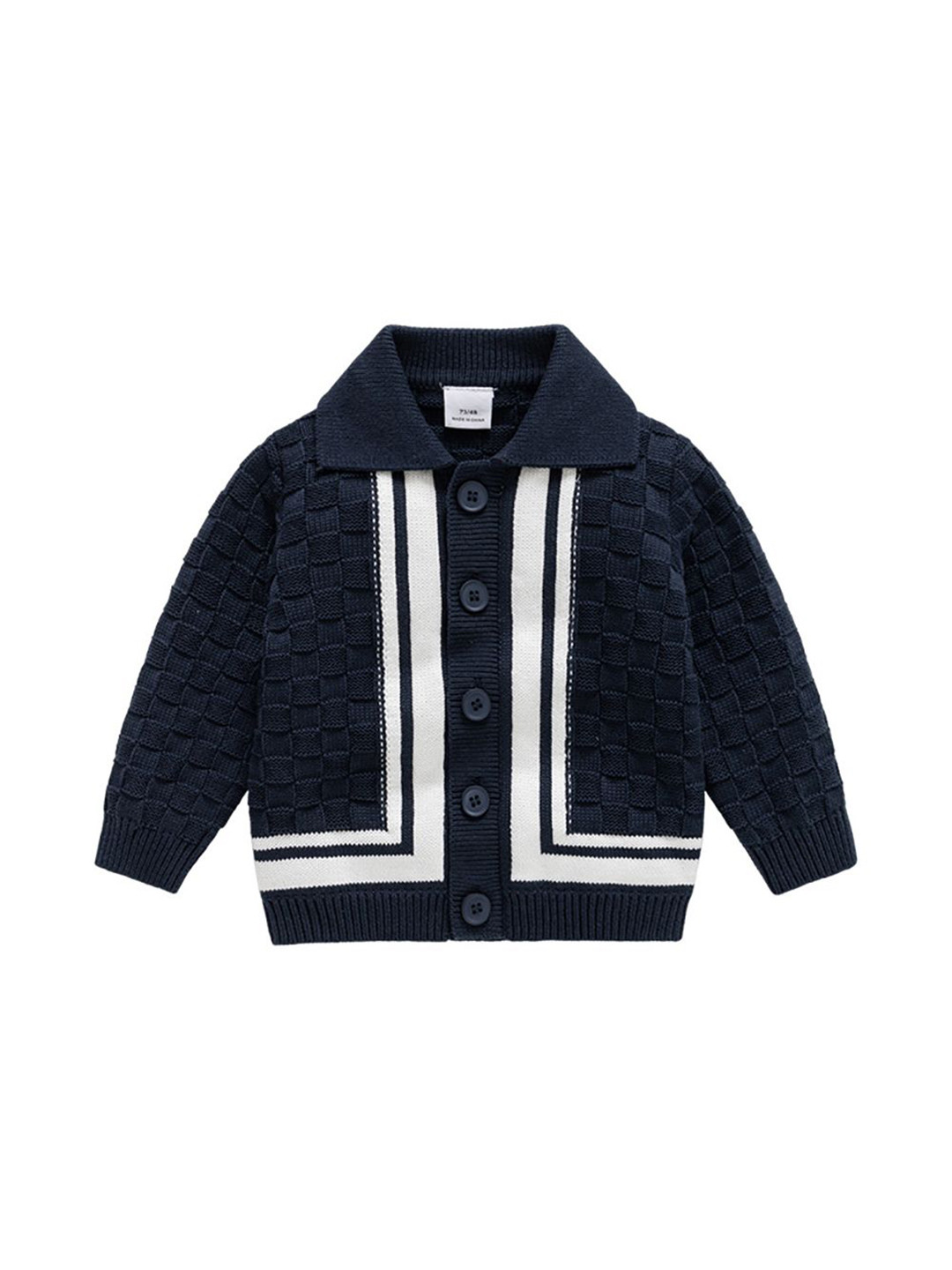 

StyleCast x Revolte Boys Cable Knit Cotton Sweater, Blue