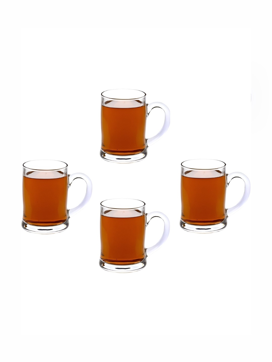 

1ST TIME Unisex Transparent 4 Pieces Beer Glass 350 ml