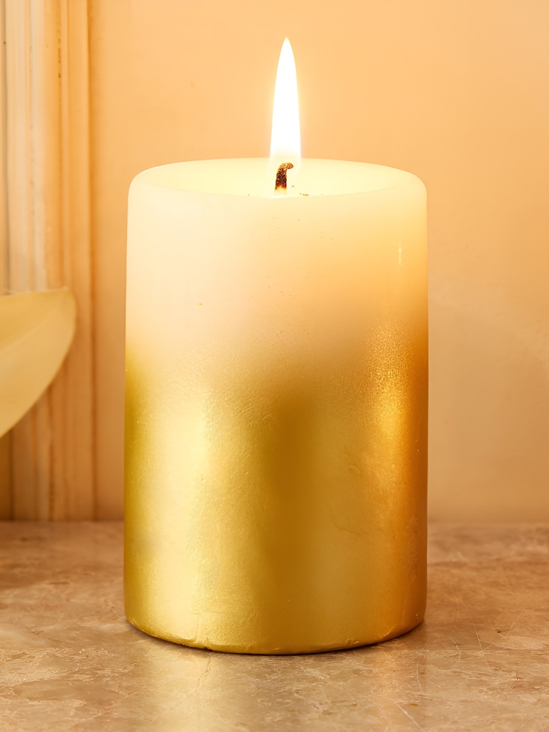 

Home Centre Yellow 1 pieces Pillar Candle