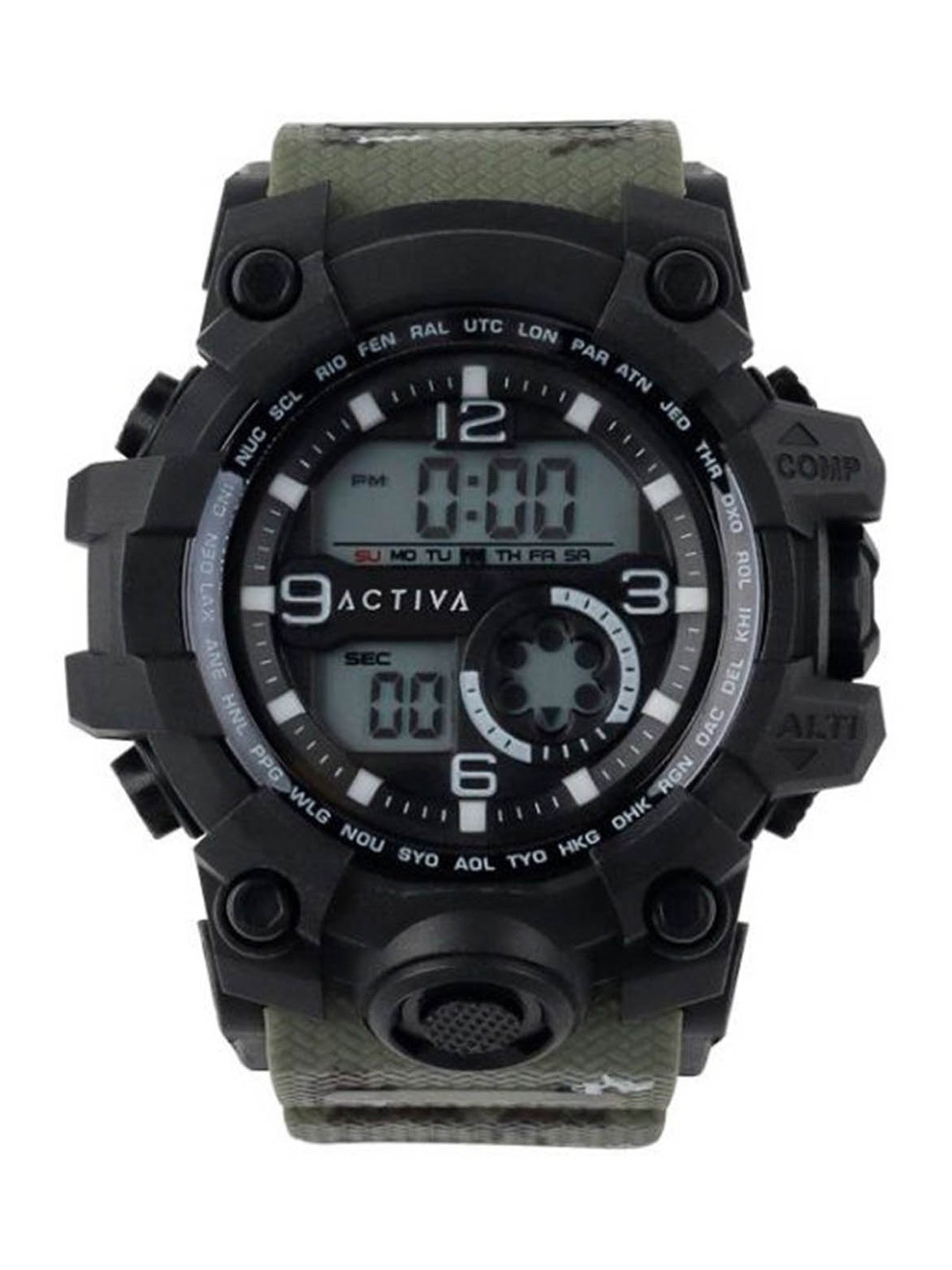 

Invicta Unisex Round Dial Quartz Digital Watch ACW435-004, Green