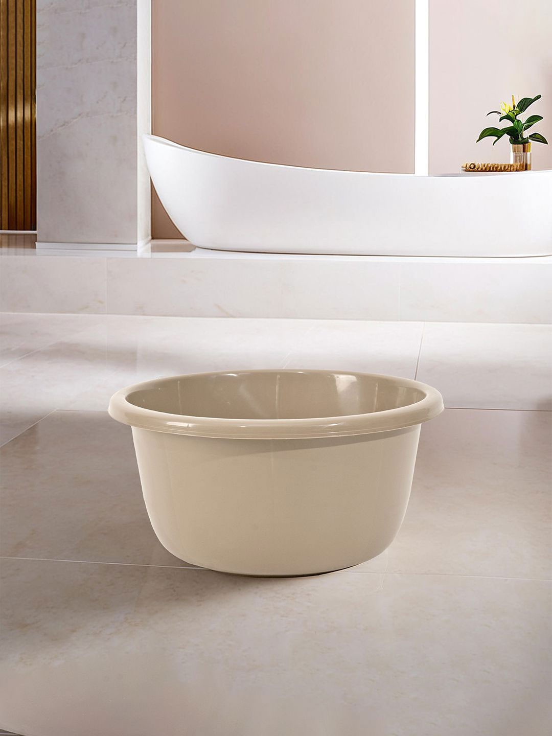 

Kuber Industries Green & Coffee Brown 6 Pieces Matte Bath Tubs