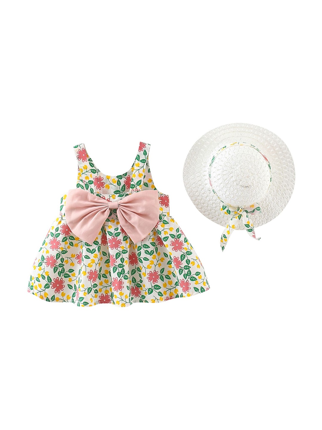 

StyleCast x Revolte Girl's Floral Printed Fit - Flare Dress, Pink