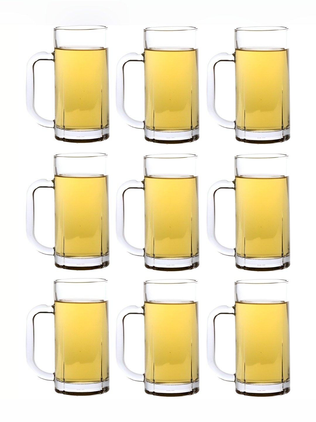 

1ST TIME Unisex Transparent 9 Pieces Beer Glass 300 ml