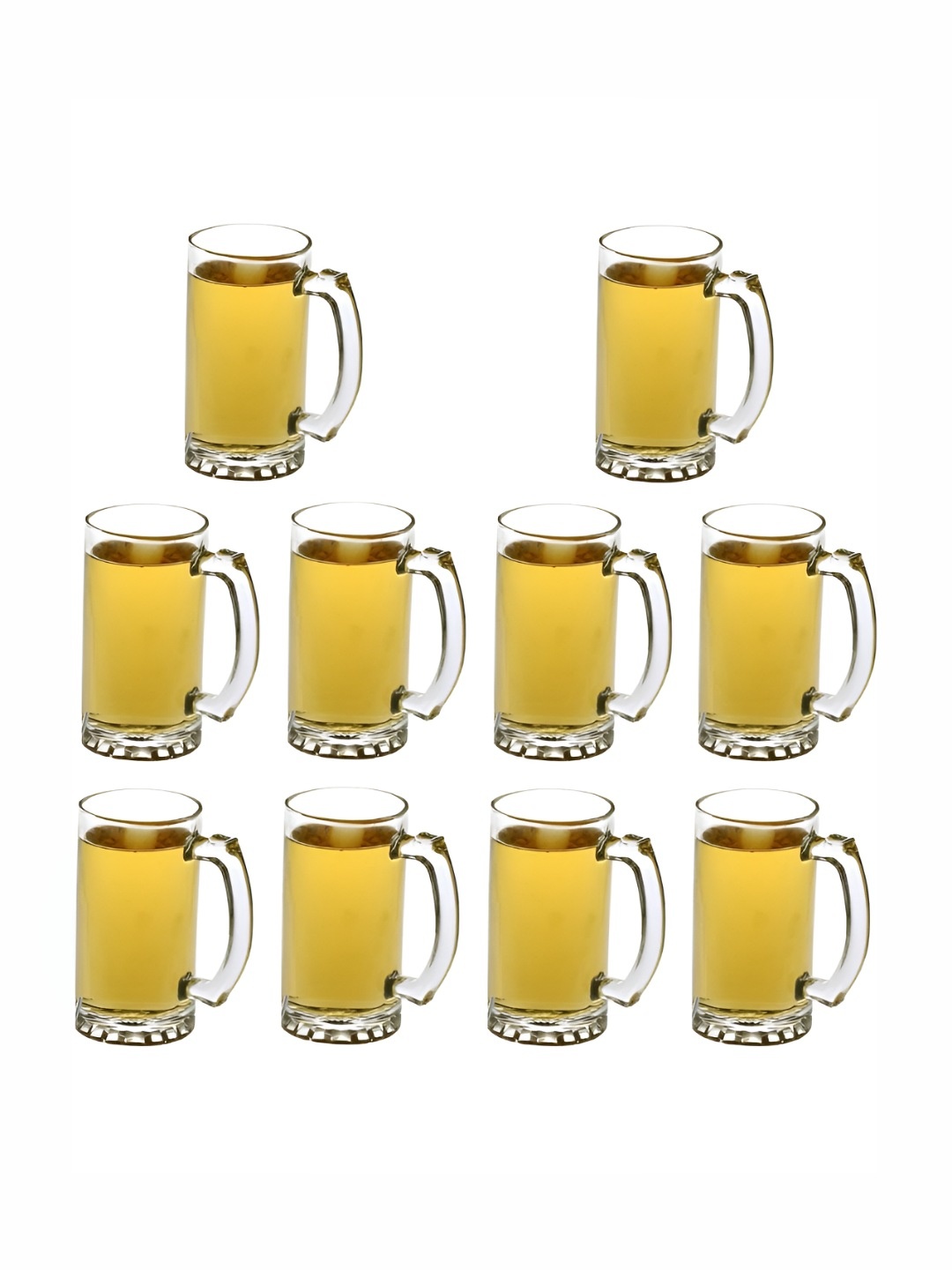 

1ST TIME Unisex Transparent 10 Pieces Beer Glass 500 ml