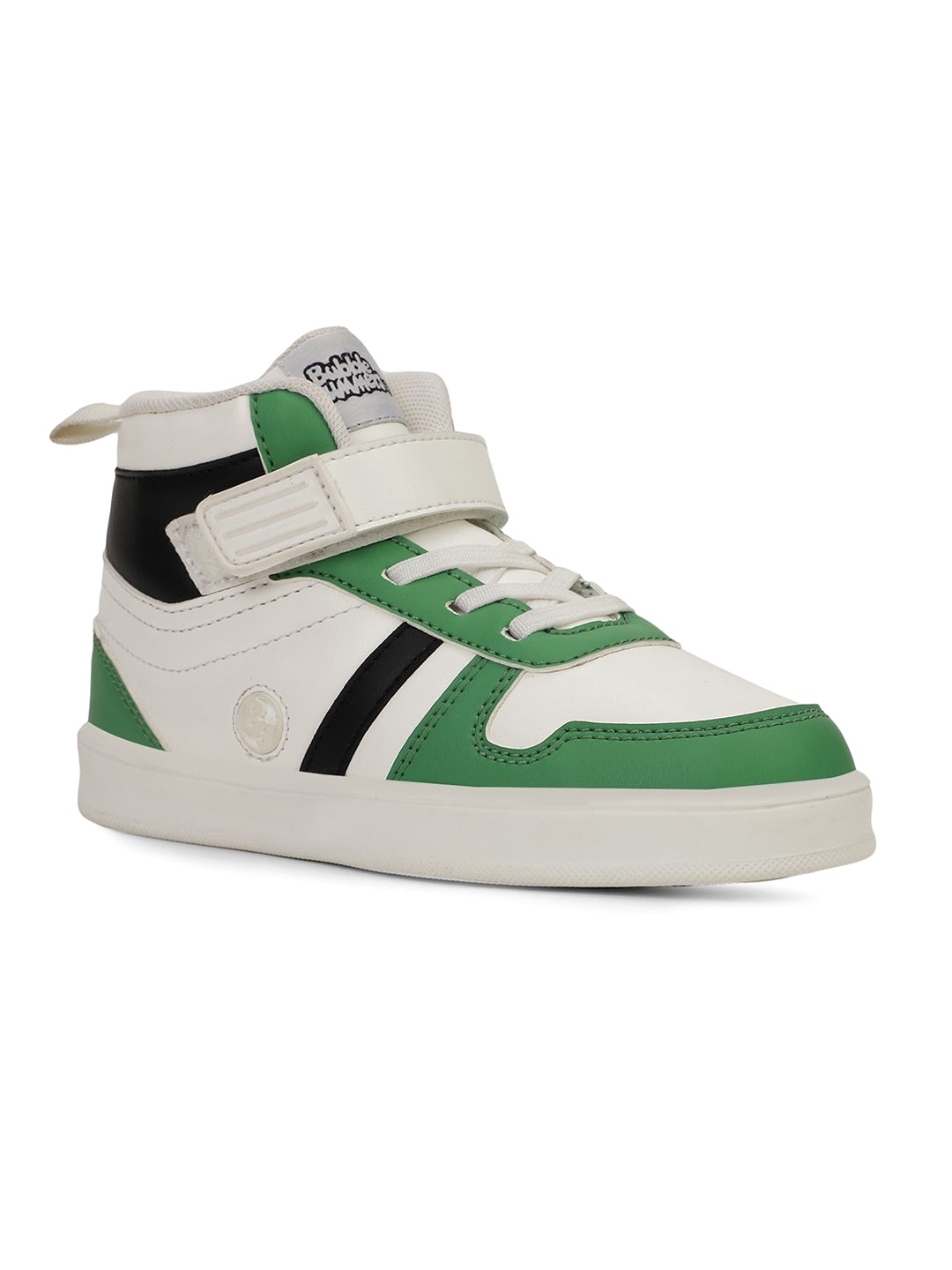 

Bubblegummers Boys Colourblocked PU Sneakers, Green