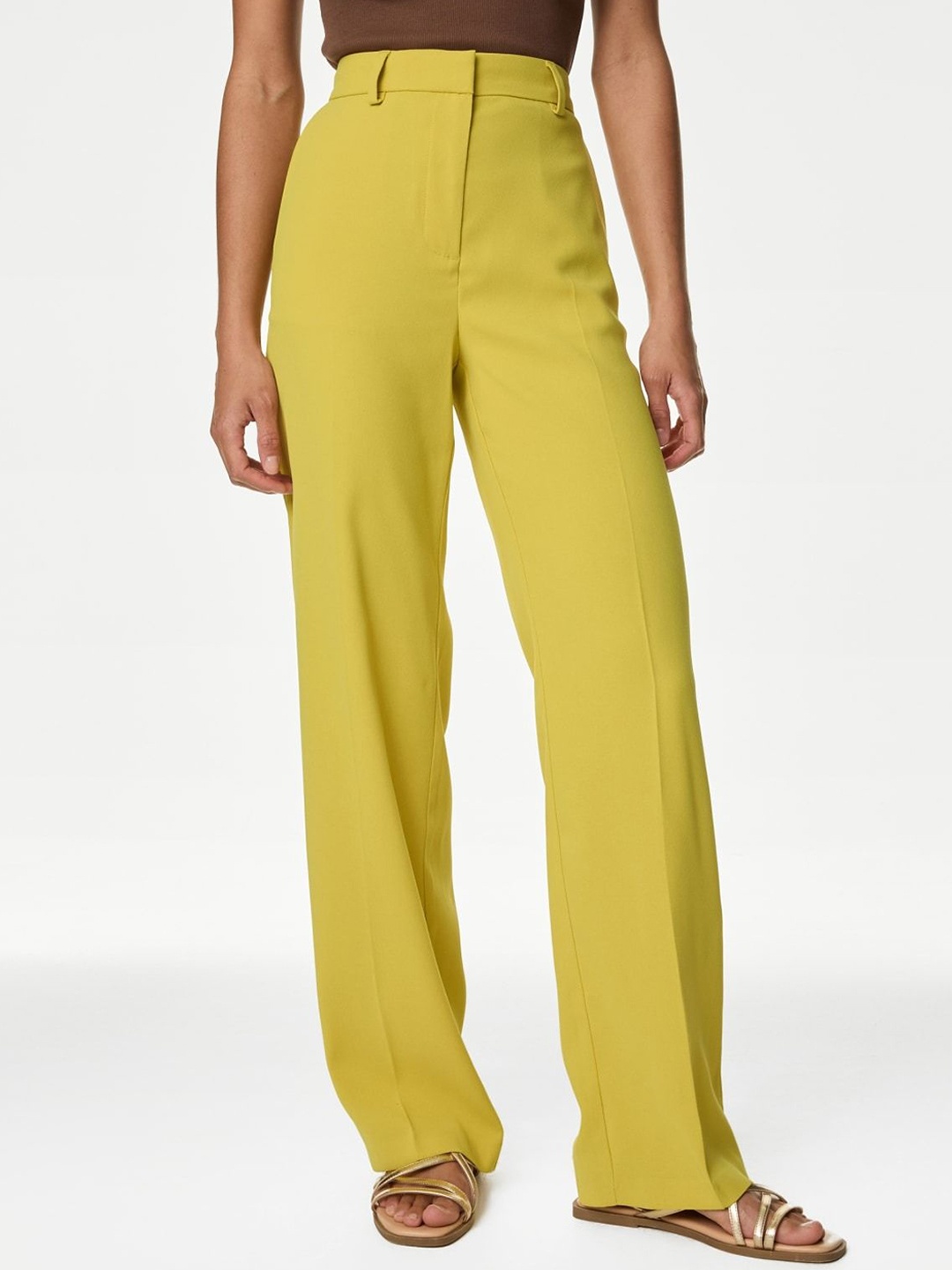 

Marks & Spencer Notched Lapel Open Front Blazers, Yellow