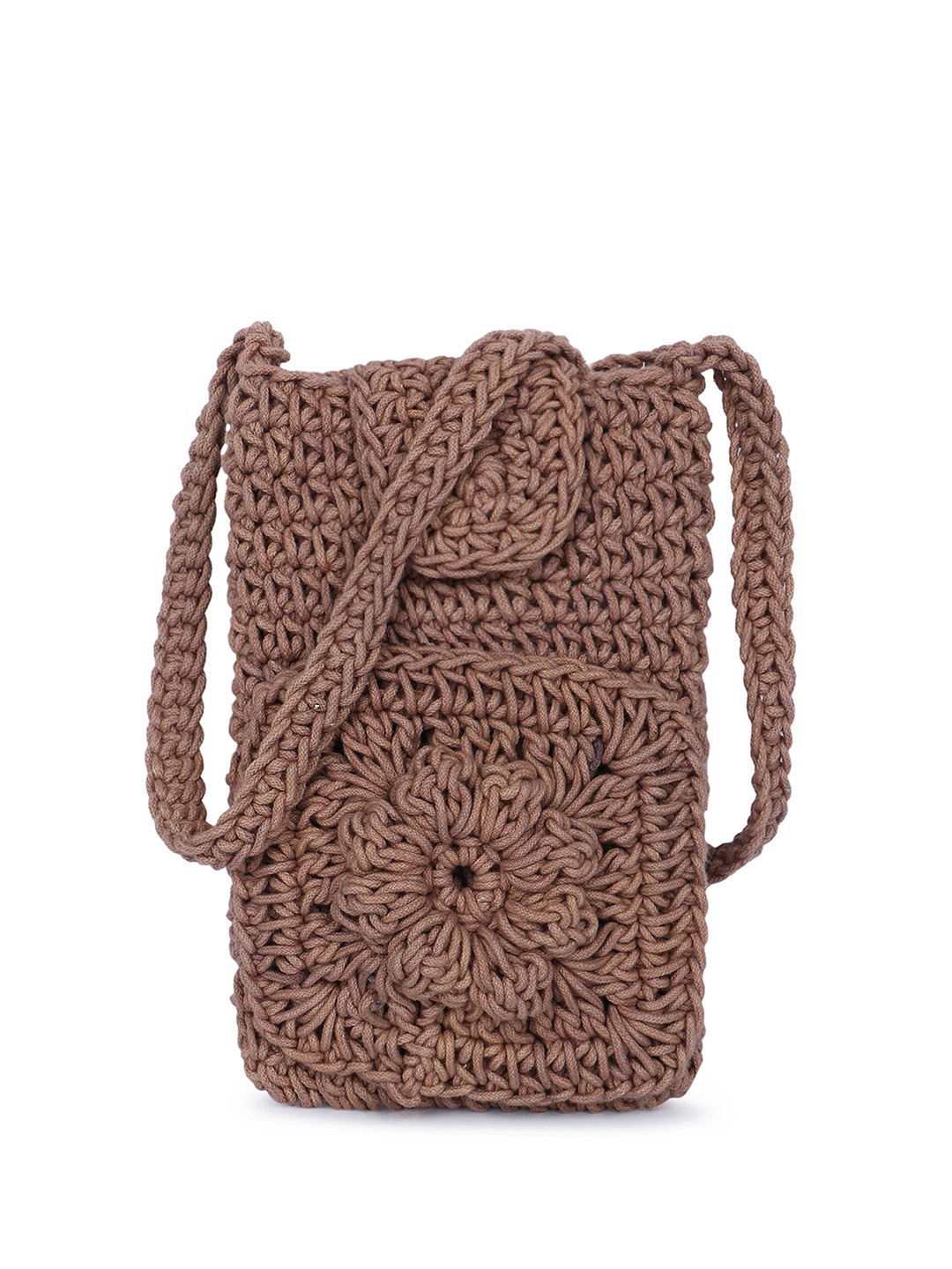 

Spice Art Women Textured Crossbody Cotton Sling Bag, Brown