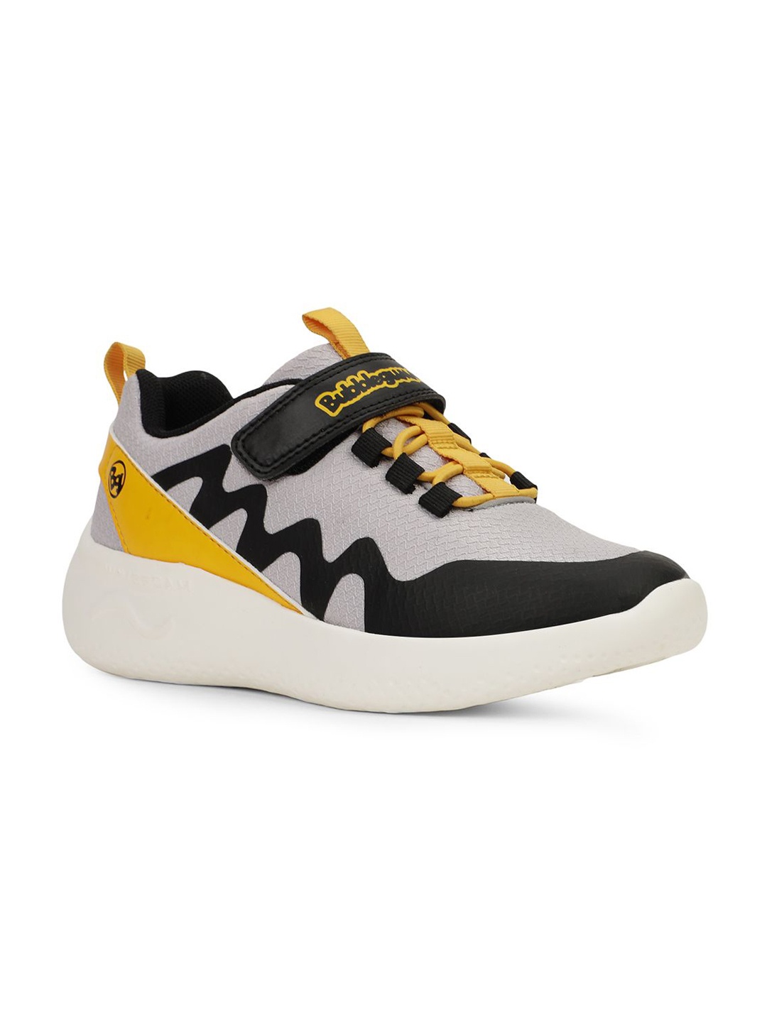 

Bubblegummers Boys Colourblocked Lace-Ups Sneakers, Grey