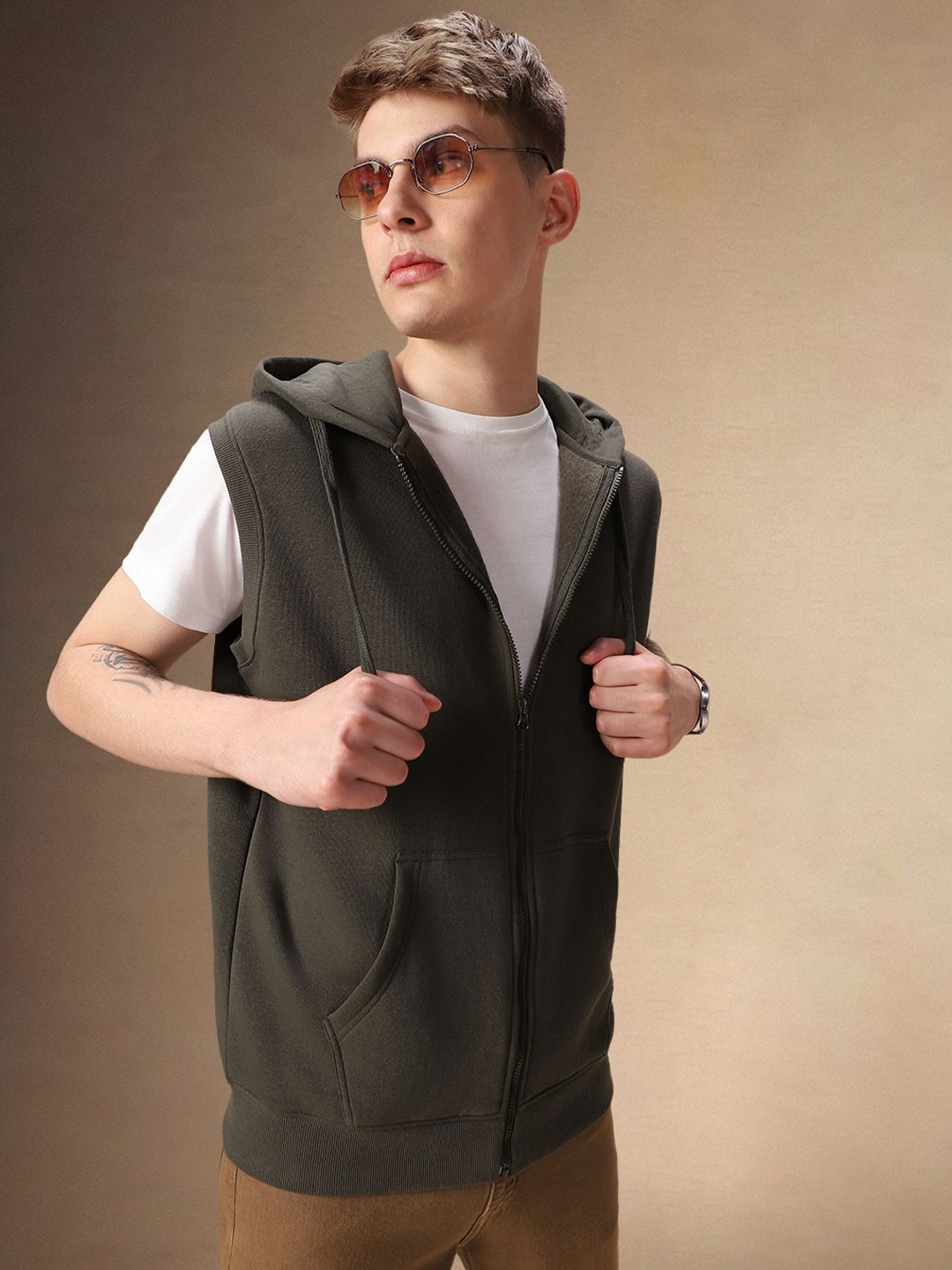 

Dennis Lingo Men Hooded Sweatshirt, Olive